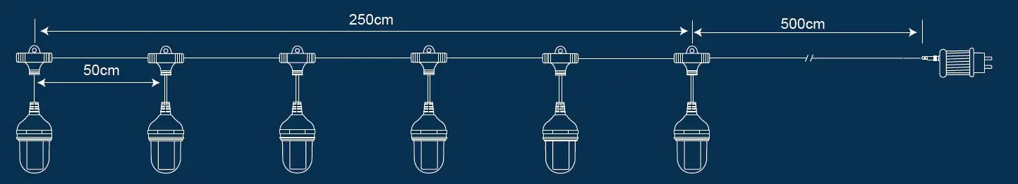 TrendLine LED-Lichterkette Projektor Schneeflocke Außen 2,5 m kaltweiß mit Timer