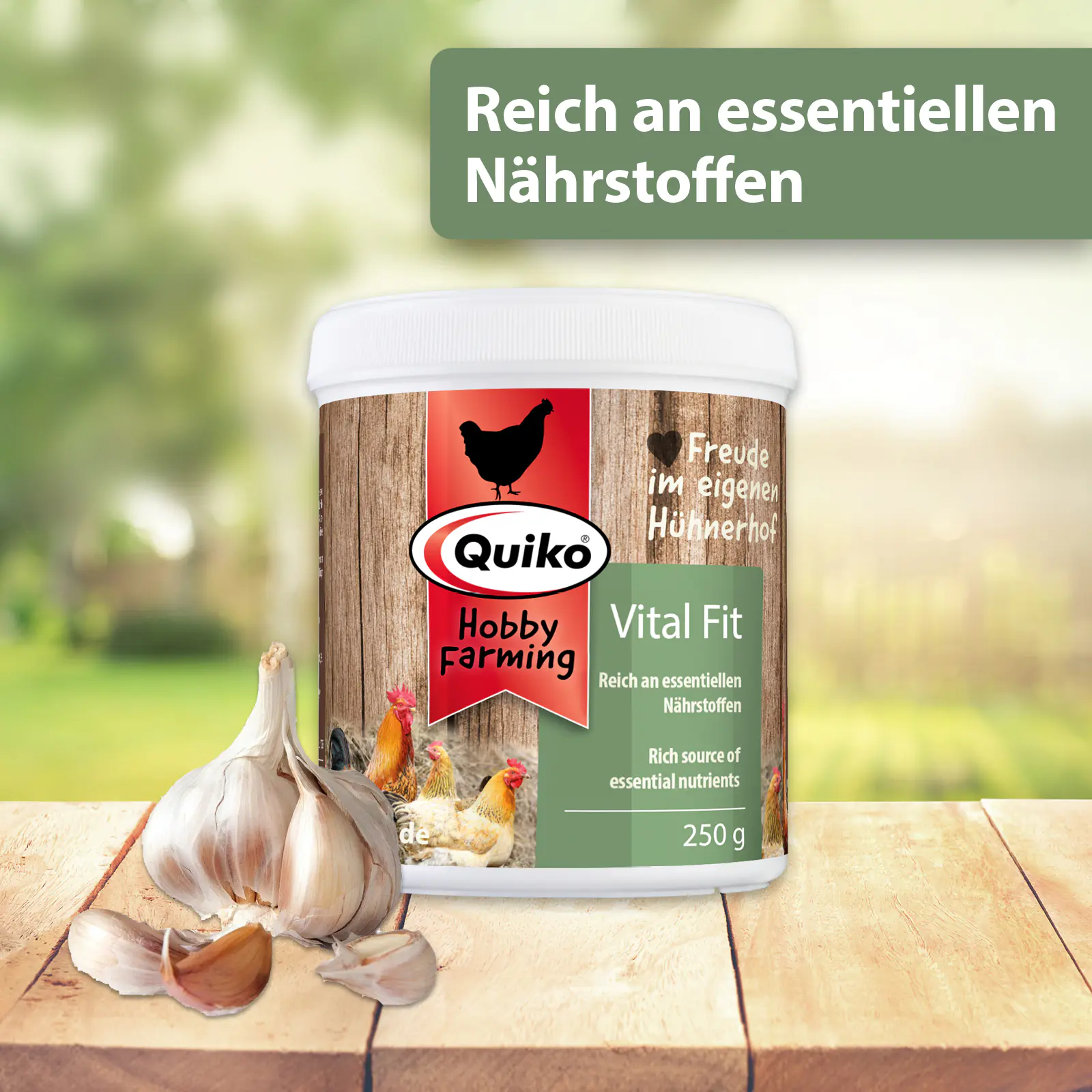 Quiko Hobbyfarming Vitalfit für Hühner und Geflügel 250 g