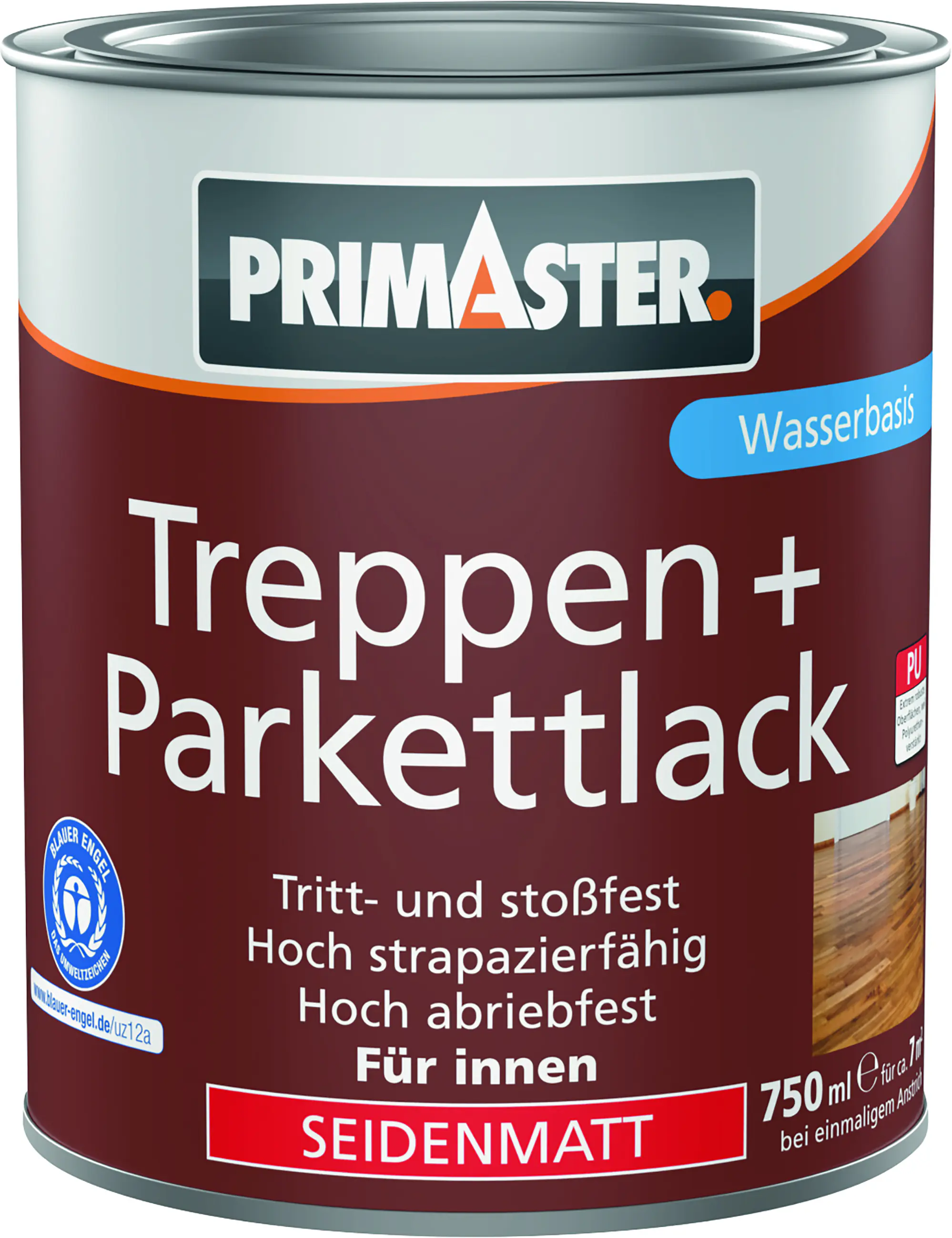 Primaster Treppen + Parkettlack farblos seidenmatt 750 ml
