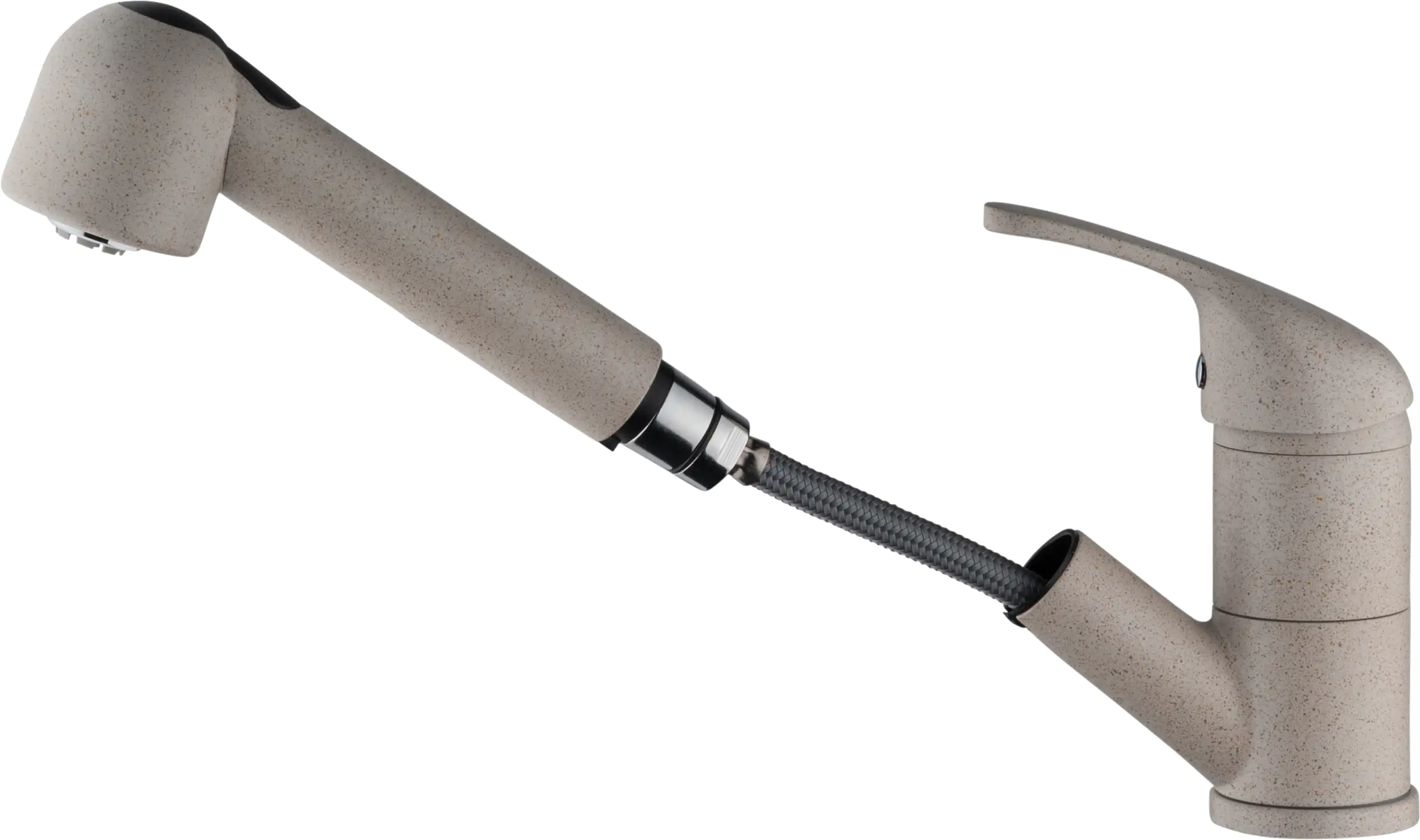 8027370023417_01 Emmevi Küchenarmatur Ambra Niederdruck, granit beige