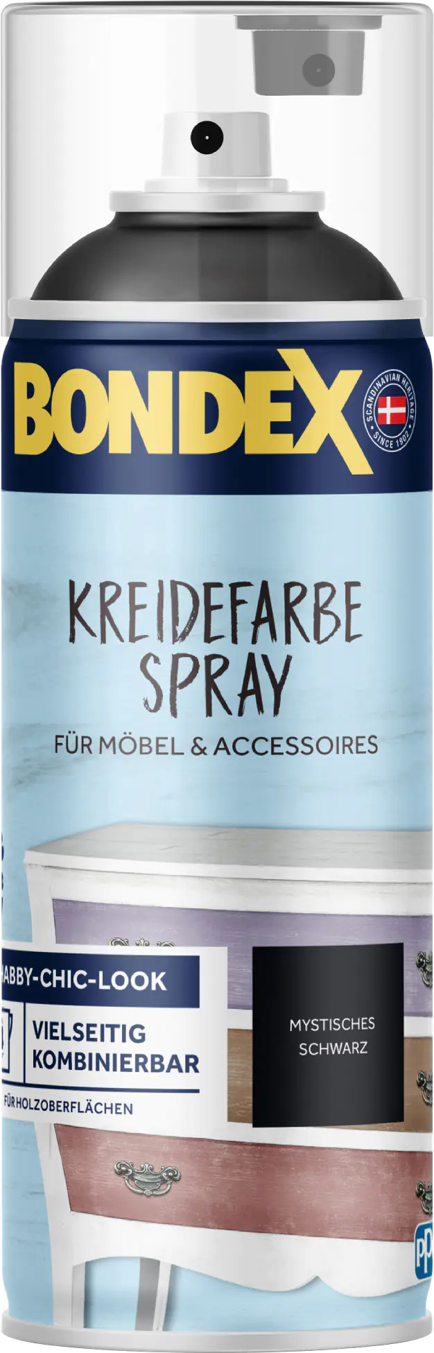 Bondex Kreidefarbe Spray 400 ml mystisches Schwarz