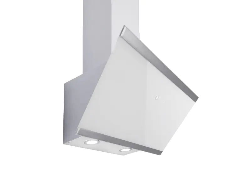 respekta kopffreie Schräghaube CH89060W mit Glasschirm 60 cm 