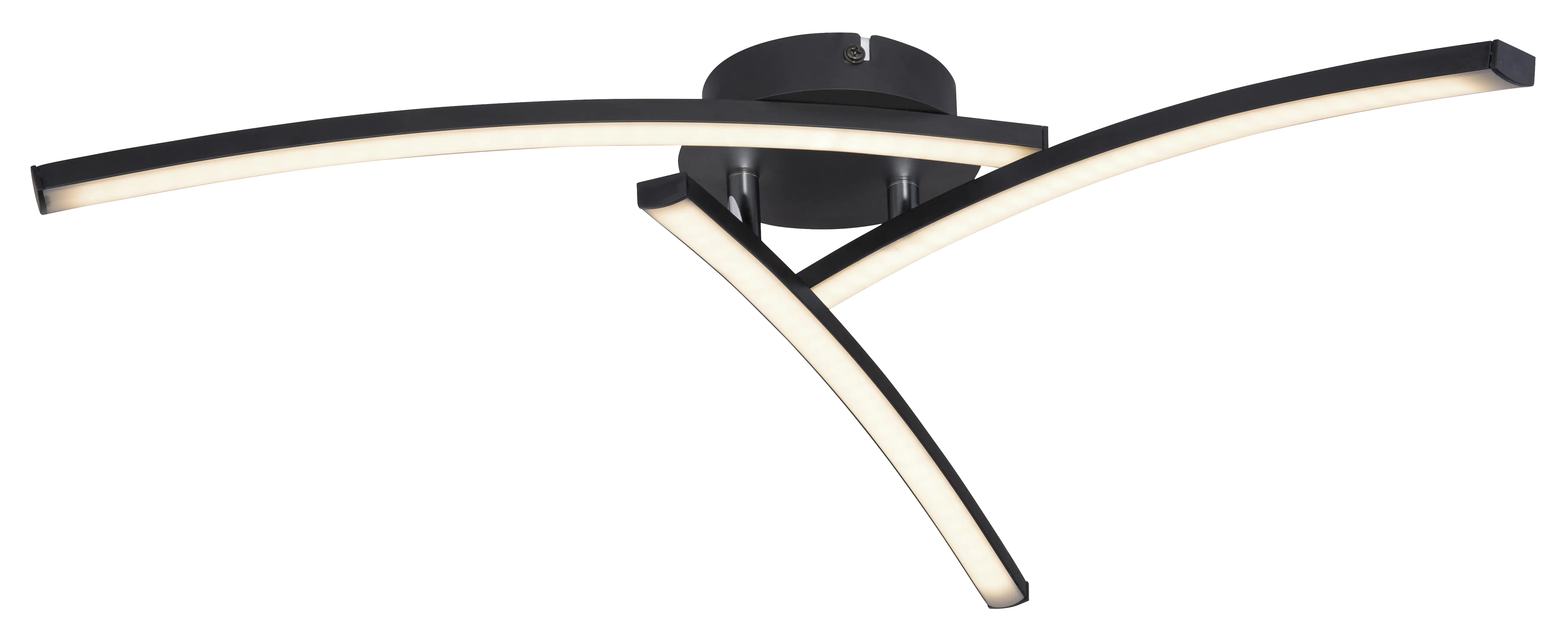 Globo Lighting CCT LED Deckenleuchte Tansy I Ø 60 cm, schwarz