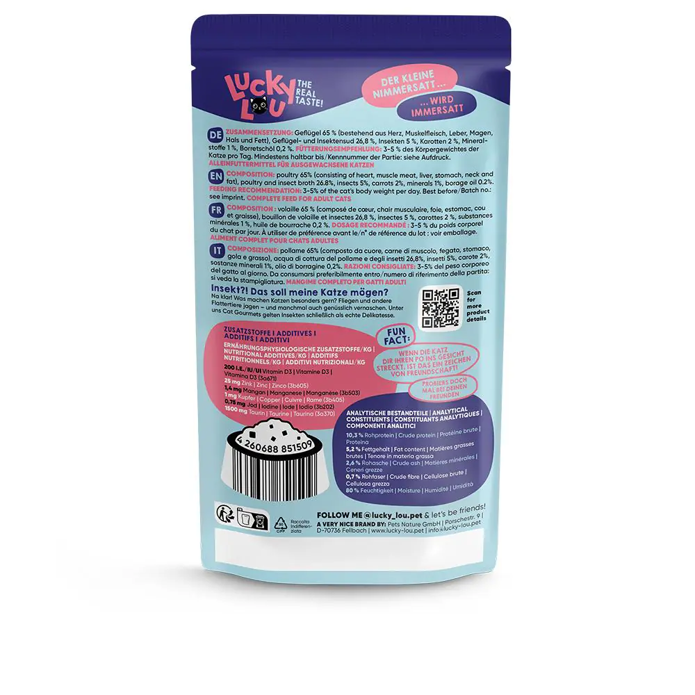 Lucky Lou Lifestage Adult Geflügel und Insekten 125g