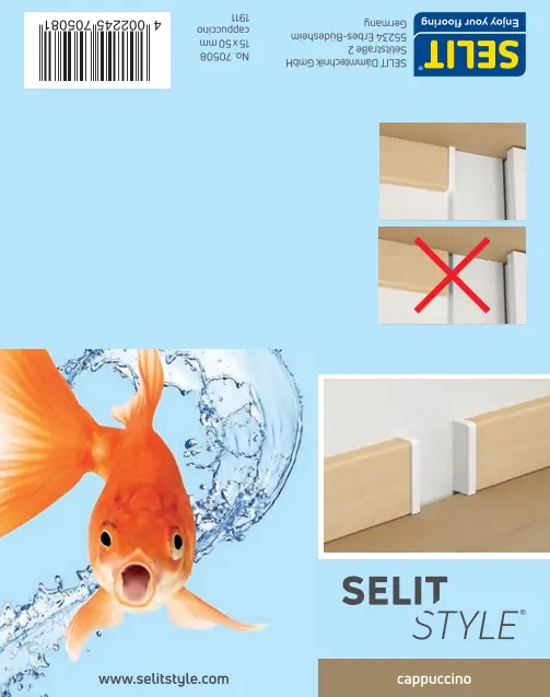 SELITSTYLE Innenecke capuccino Höhe 50 mm