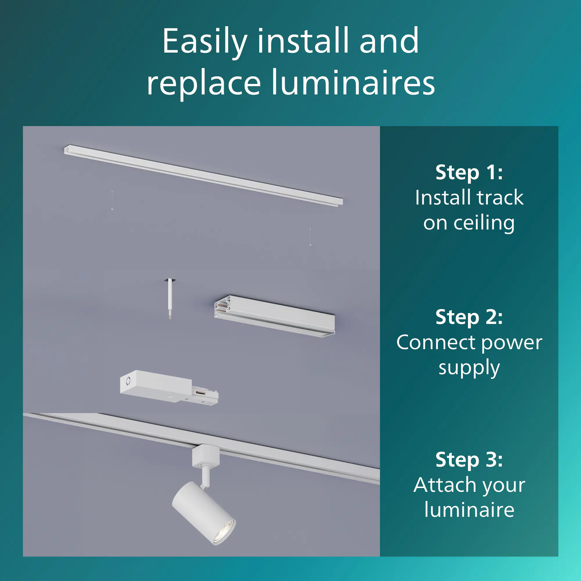 Philips EasyLink Stromverbinder für Schienenleuchte I weiß Philips EasyLink Stromverbinder für Schienenleuchte I weiß