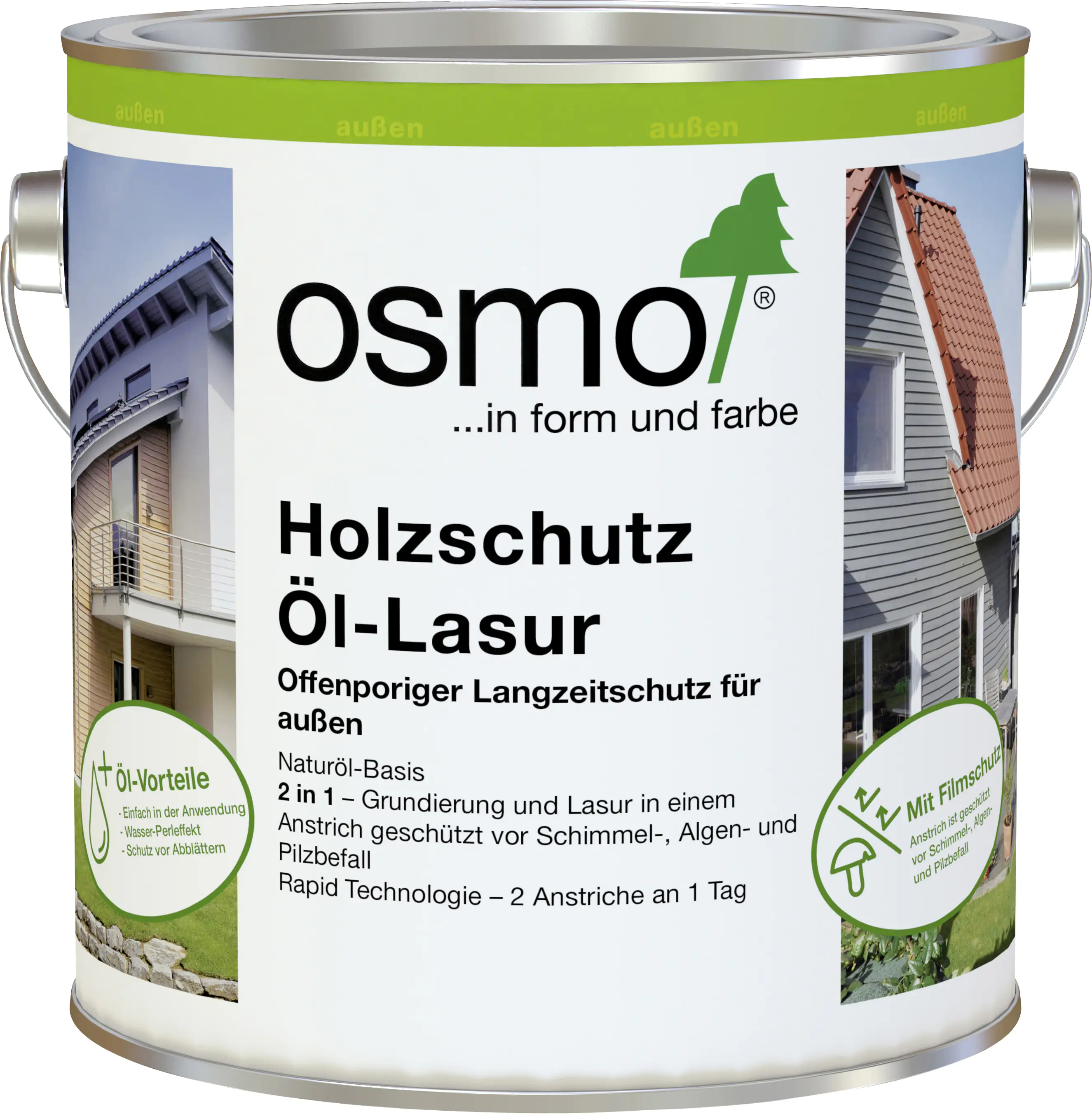 Osmo Holzschutz Öl-Lasur 750 ml perlgrau Osmo Holzschutz Öl-Lasur 750 ml perlgrau