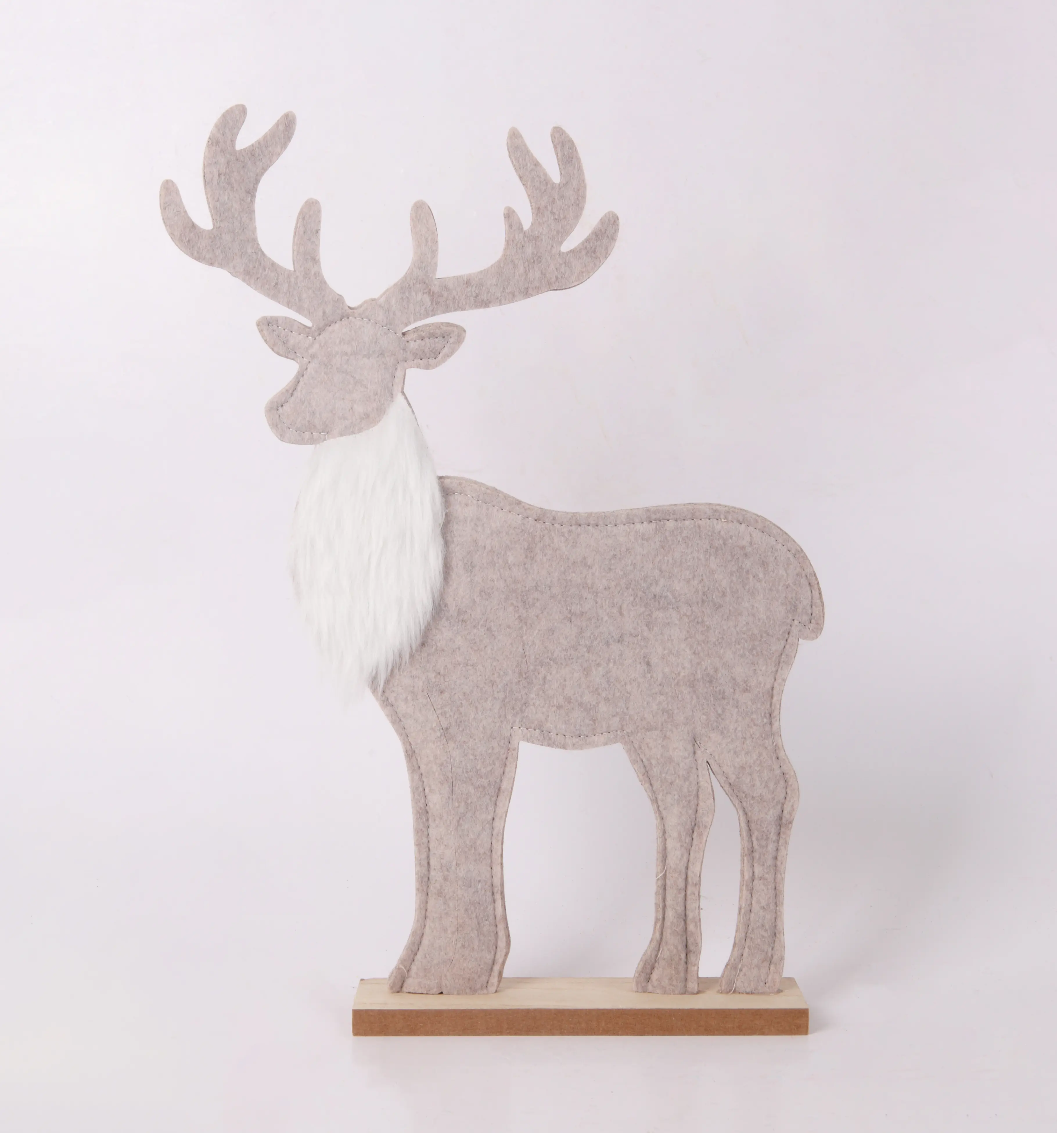 Dekoaufsteller Rentier Holz 50 x 34 cm grau natur Dekoaufsteller Rentier Holz 50 x 34 cm grau natur
