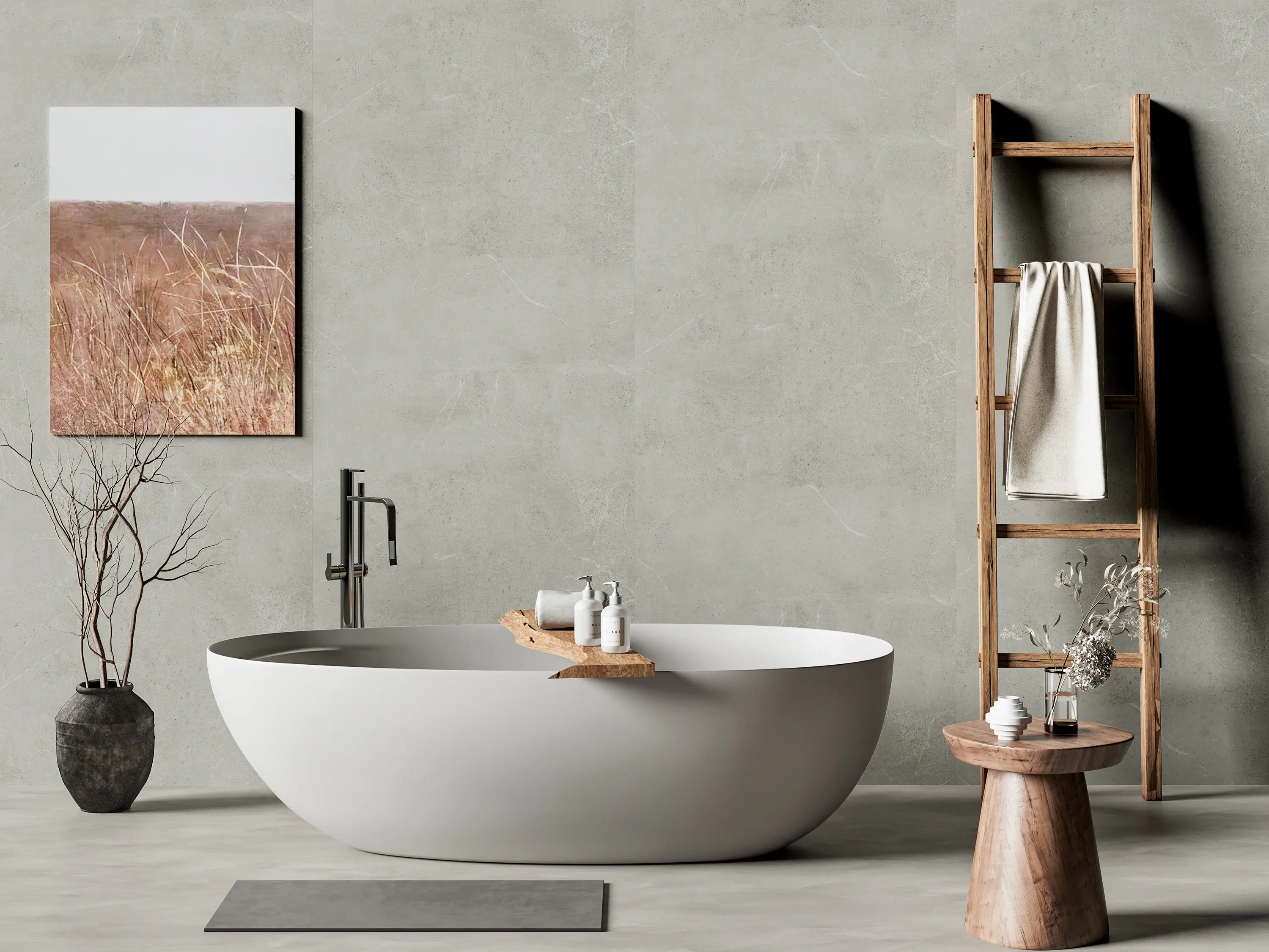 Decoflooring Wandpaneel Metro SPC 260 x 90 x 0,4 cm hellgrau