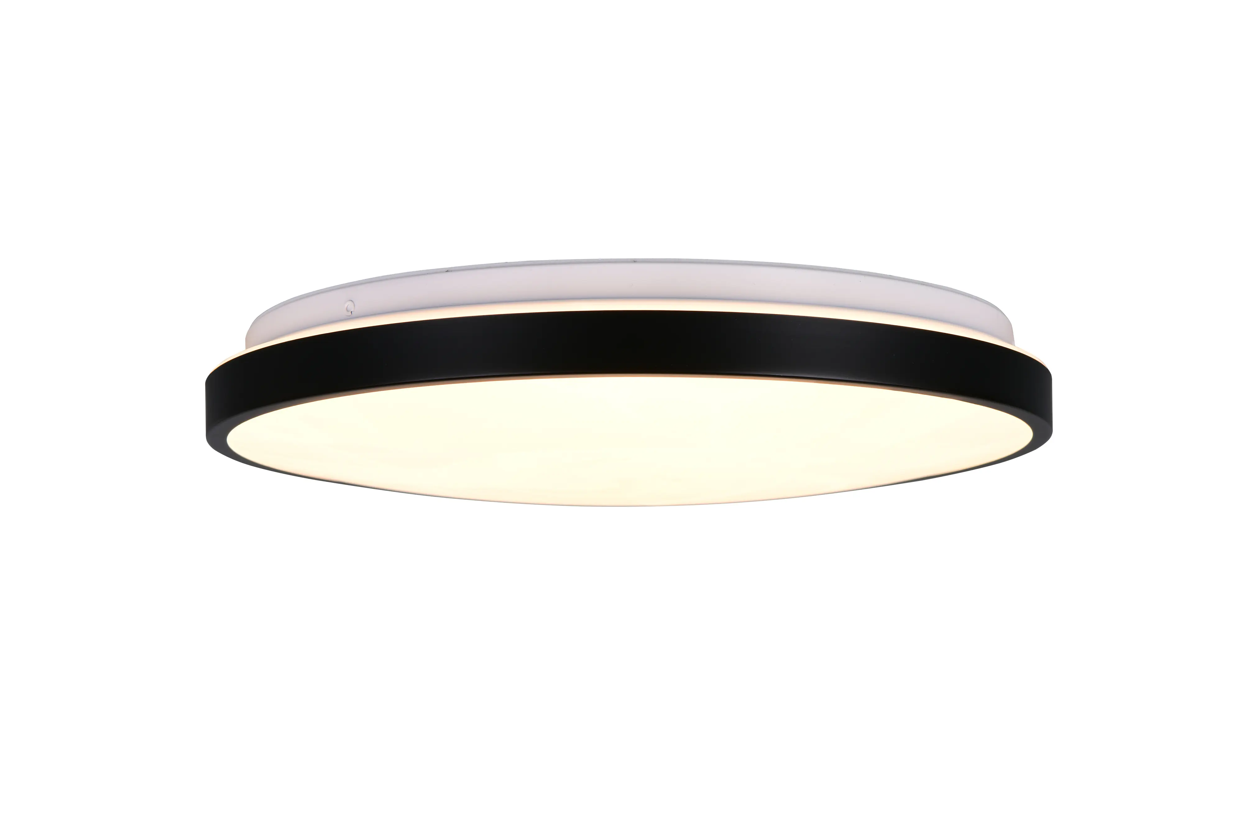 Trio LED-Deckenleuchte Fena Ø38,5 cm schwarz matt DIP-Switch
