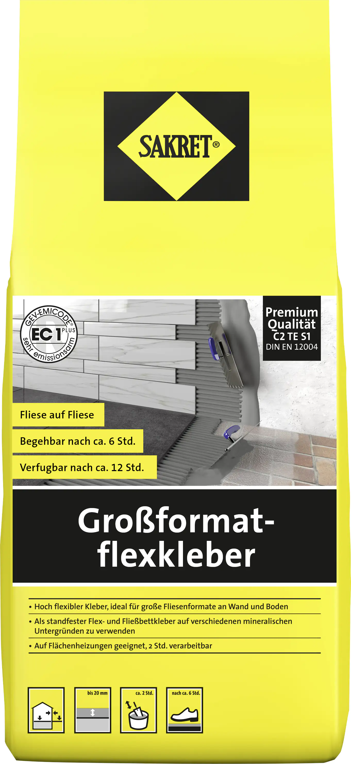 SAKRET Großformatflexkleber 5 kg