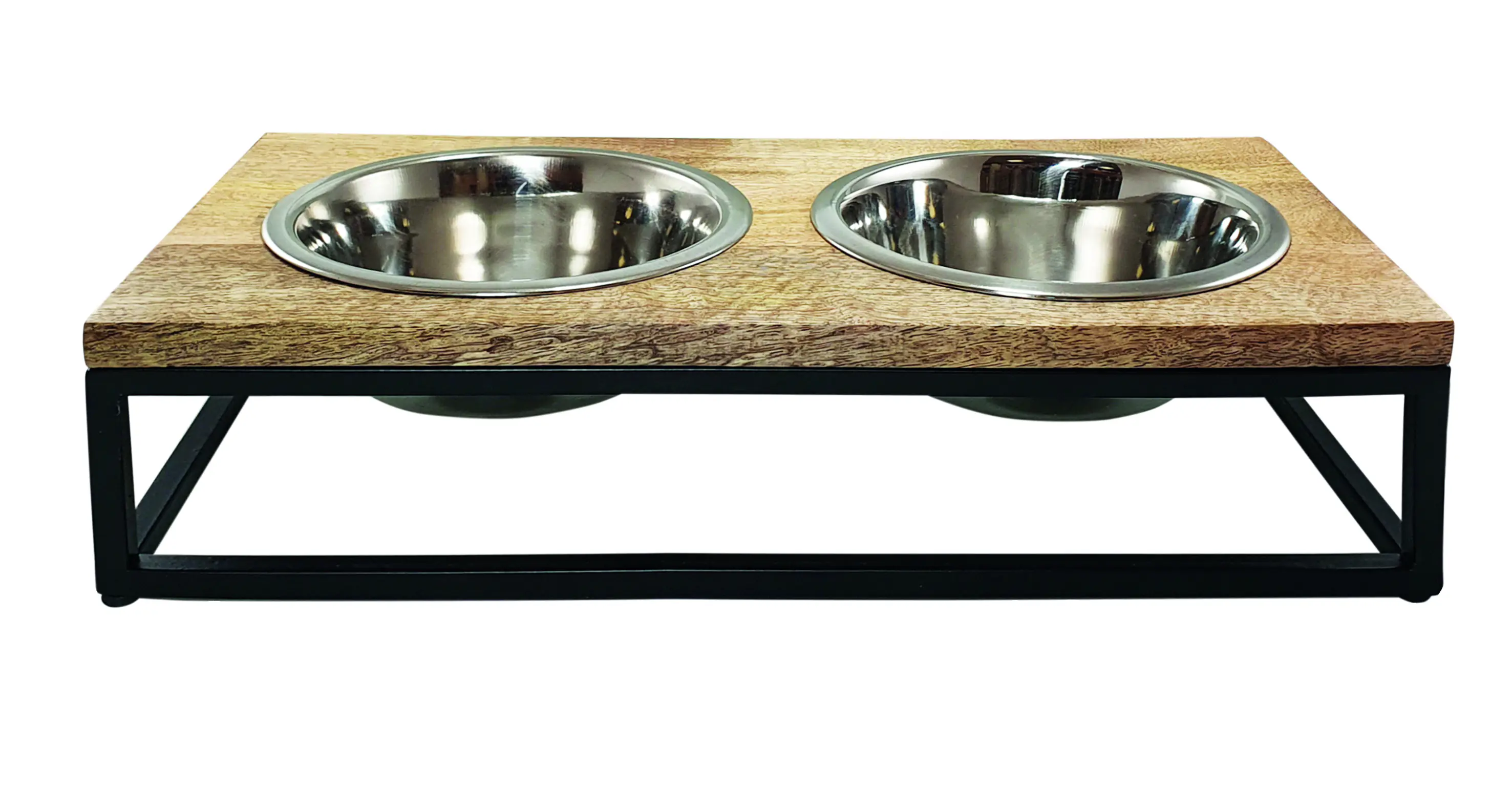 Nobby Hundenapf mit Ständer Elegant Diner 56 x 28 cm Holz/Metall