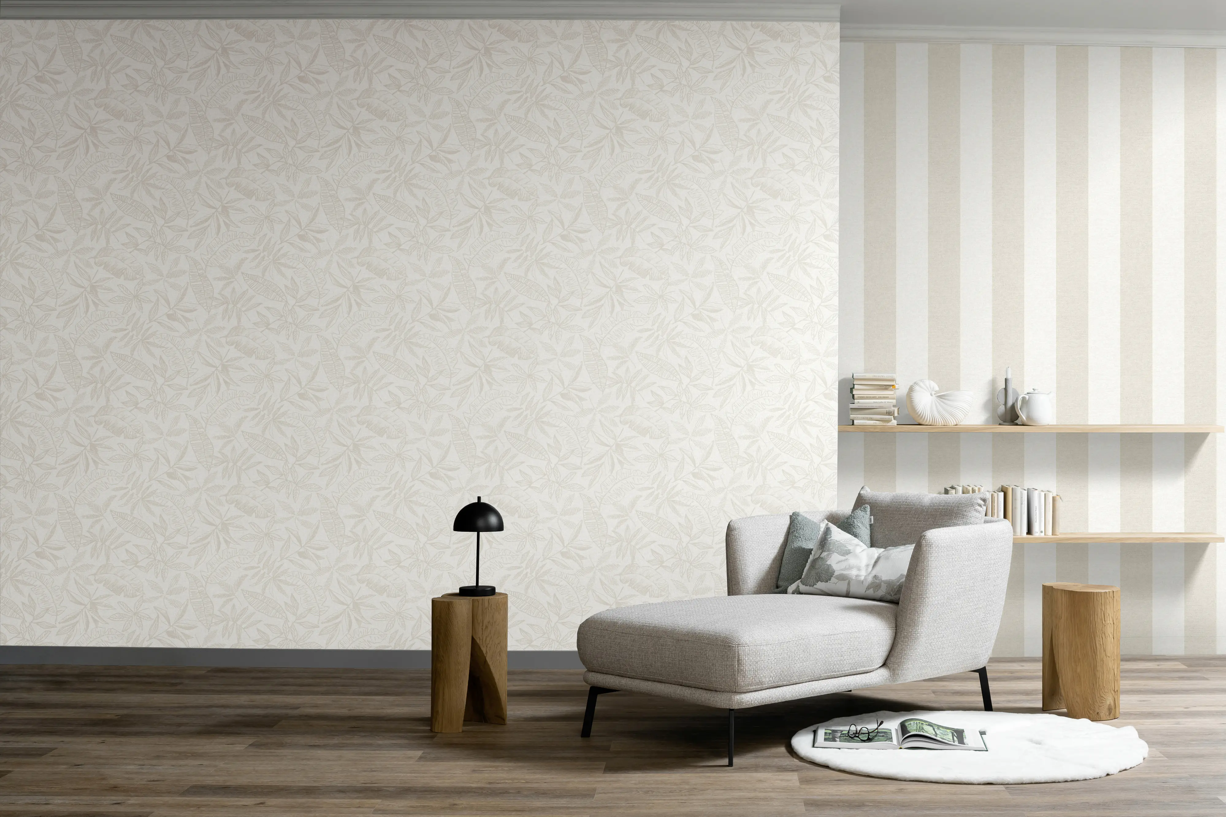 Schöner Wohnen Vliestapete Blätter beige sand 10,05 x 0,53 m Schöner Wohnen Vliestapete Blätter beige sand 10,05 x 0,53 m