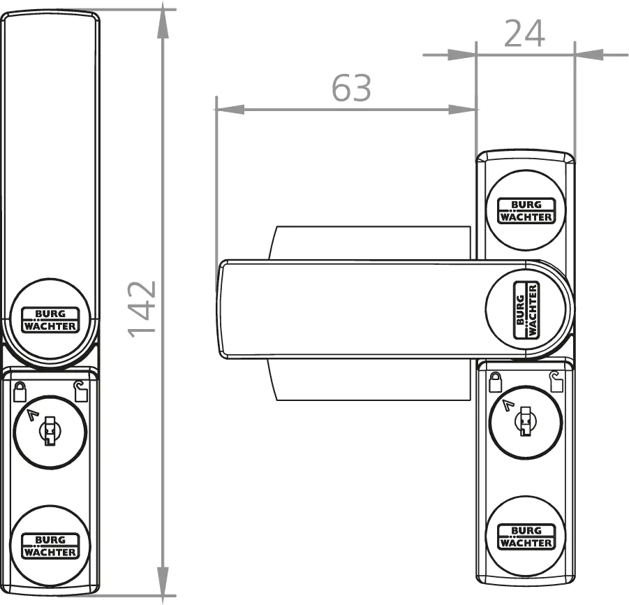 Burg Wächter Fenstersicherung WS 11 weiß