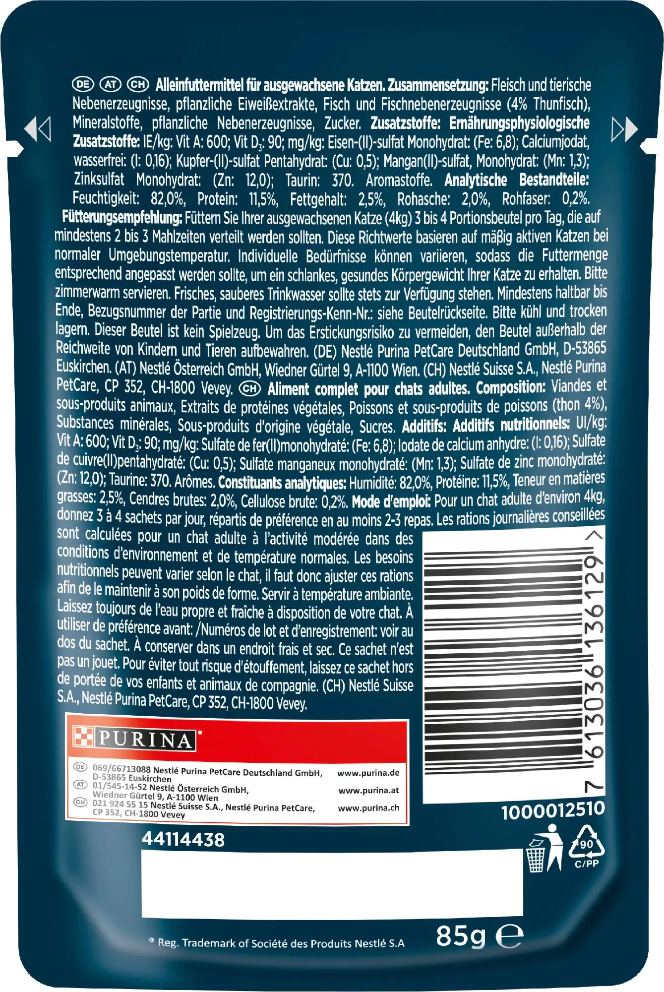 Gourmet Perle Genuss in Sauce mit Thunfisch 85 g Gourmet Perle Genuss in Sauce mit Thunfisch 85 g