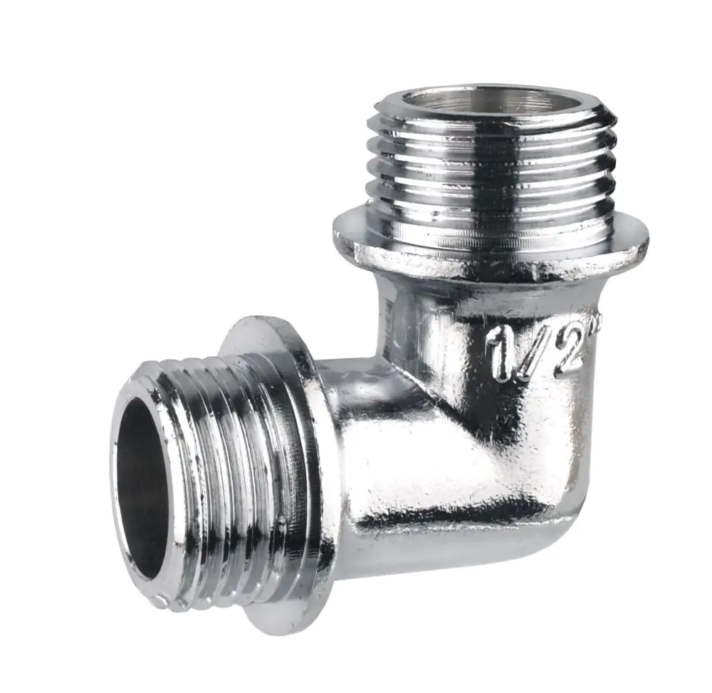 Cornat Winkel messing verchromt 1/2" Außengewinde