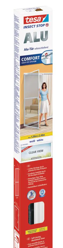 tesa Insektenschutz-Tür COMFORT 120 x 240 cm weiß