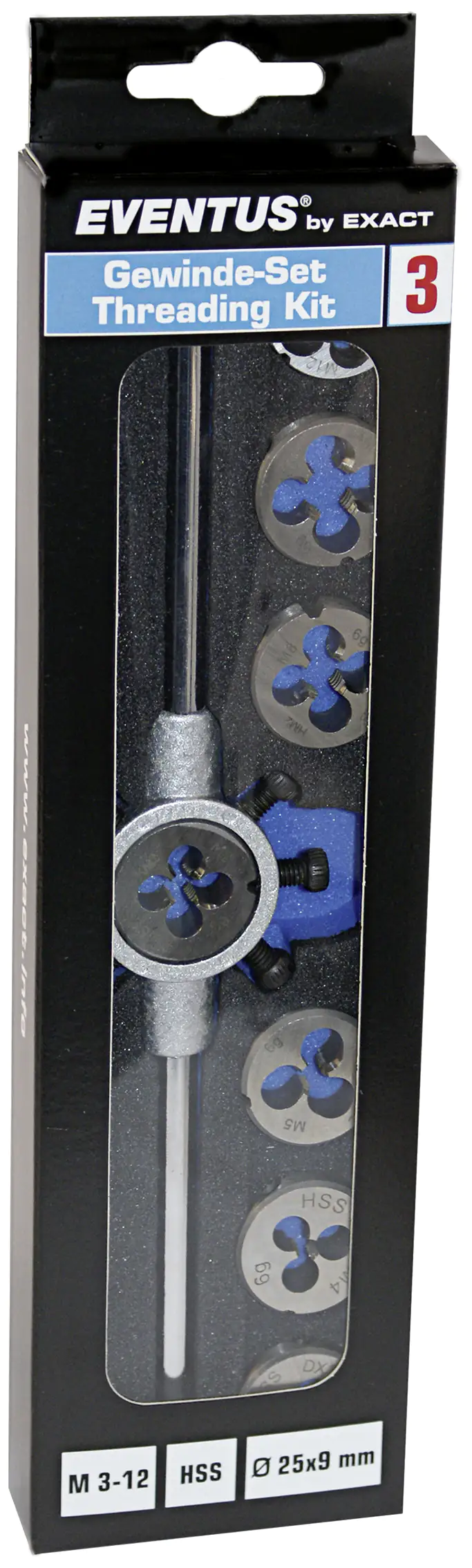 Exact Gewinde-Set Eventus 3 SE M3-M12 HSS Form B Kit 3 SB