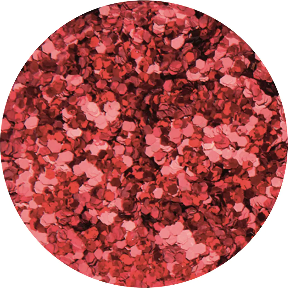Glorex Brillant-Glitter holo rot 9 g