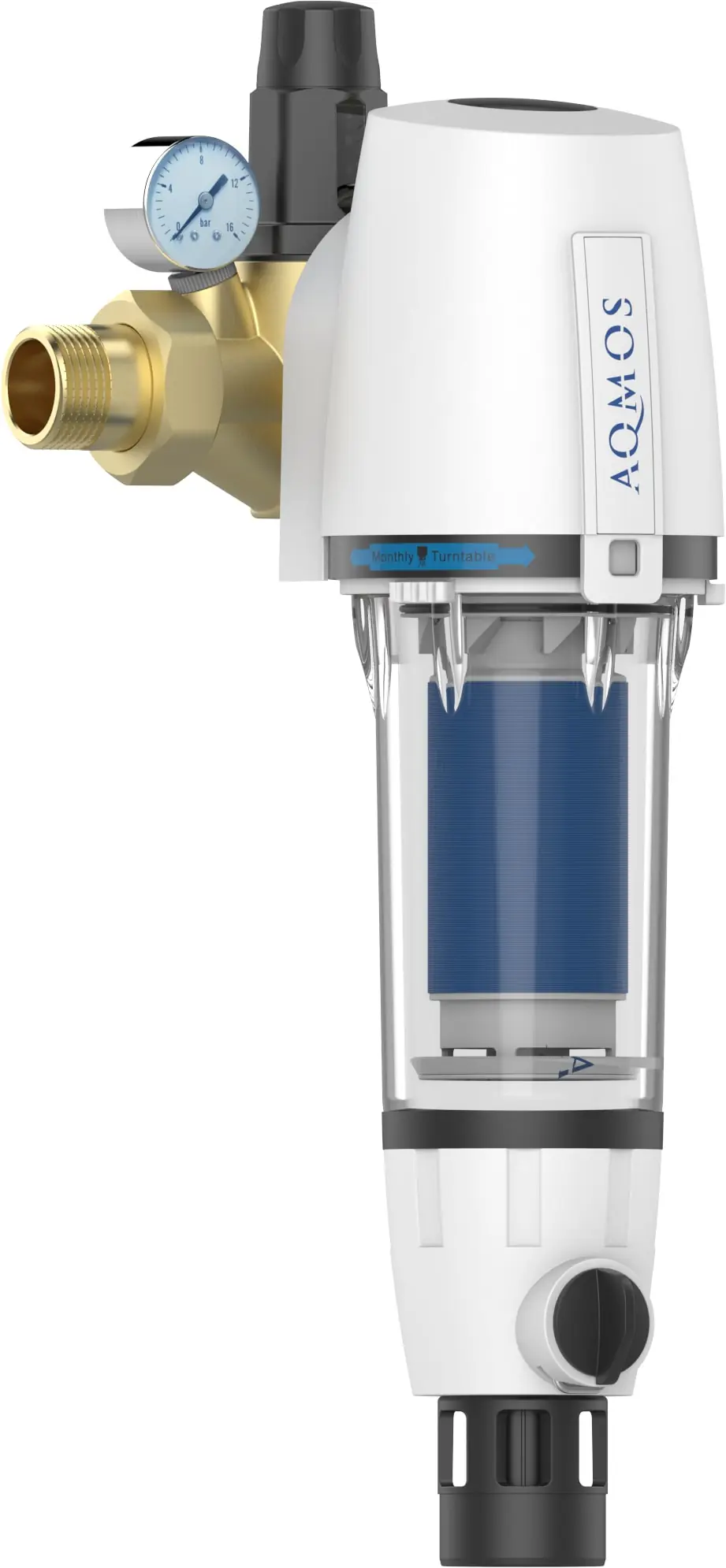 Aqmos Rückspülfilter mit Druckminderer und Manometer 25,4 mm (1")