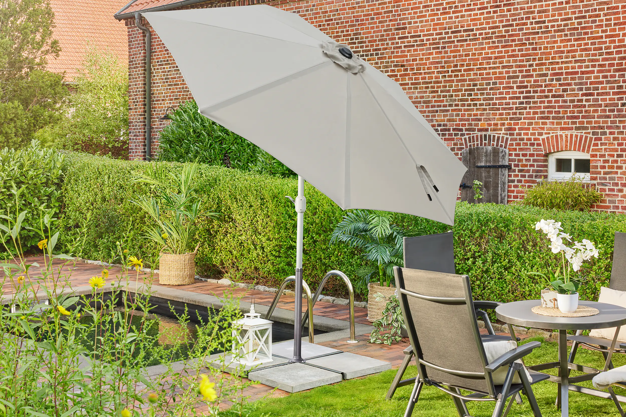 Primaster Sonnenschirm Kreta Sand, Ø 300 cm Primaster Sonnenschirm Kreta Sand, Ø 300 cm