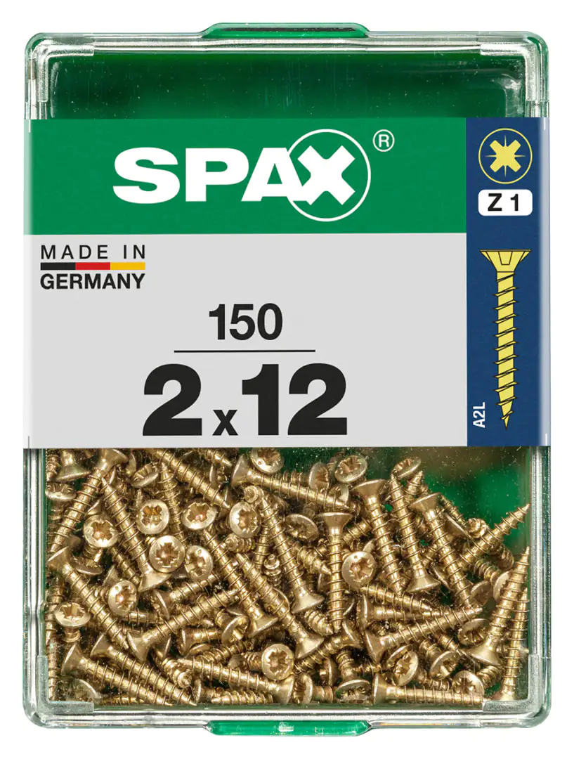 Spax Universalschrauben 2.0 x 12 mm PZ 1 - 150 Stk.