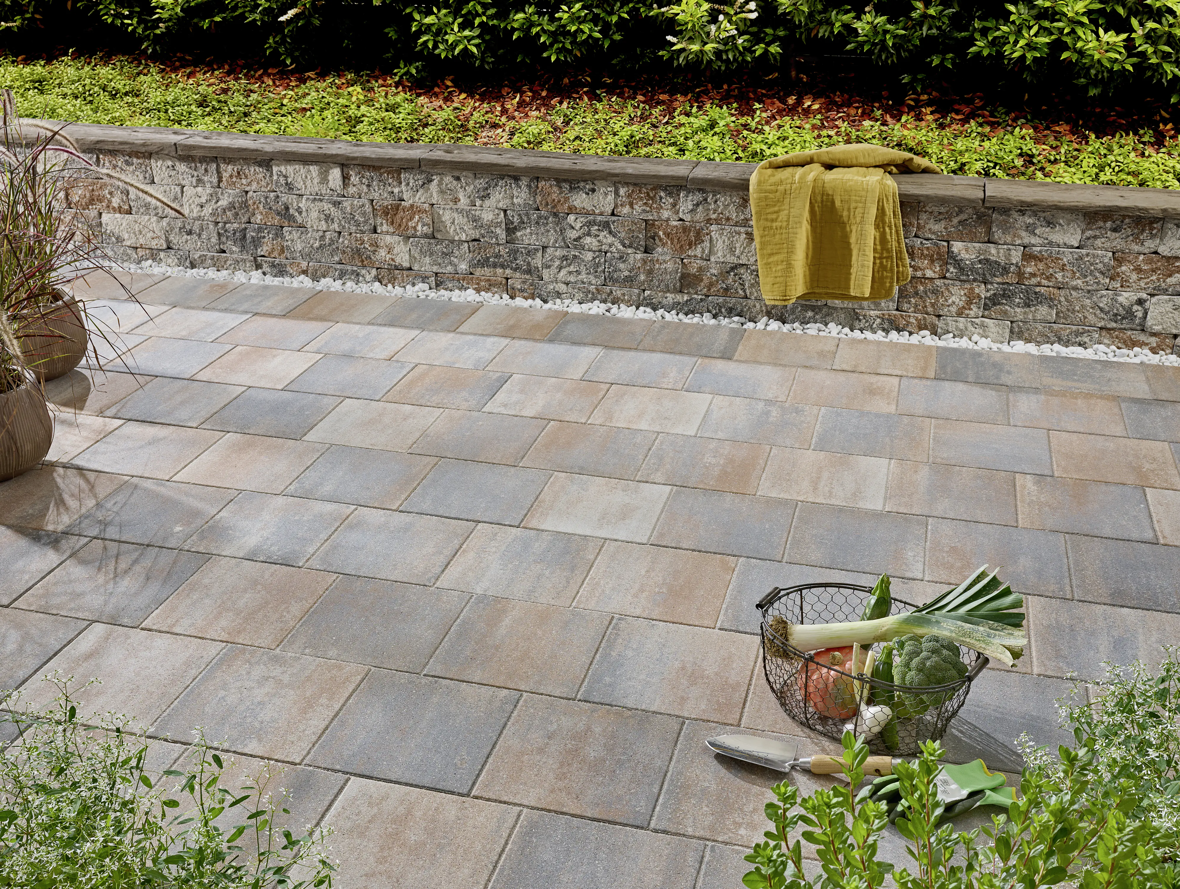 Kann Pflasterstein Quadera 30 x 30 x 6 cm jura-nuanciert grau