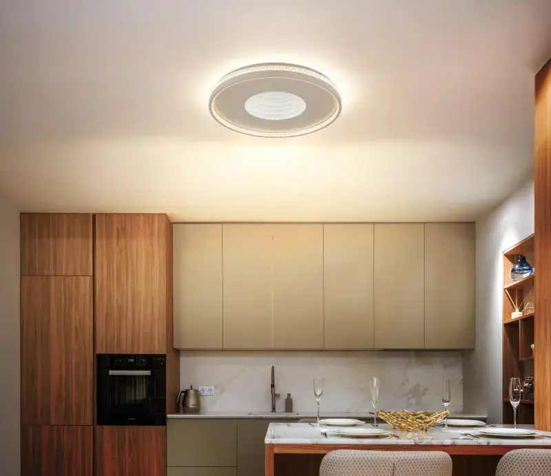 Globo Deckenleuchte Shirley Ø 50,5 x 6,5 cm sand