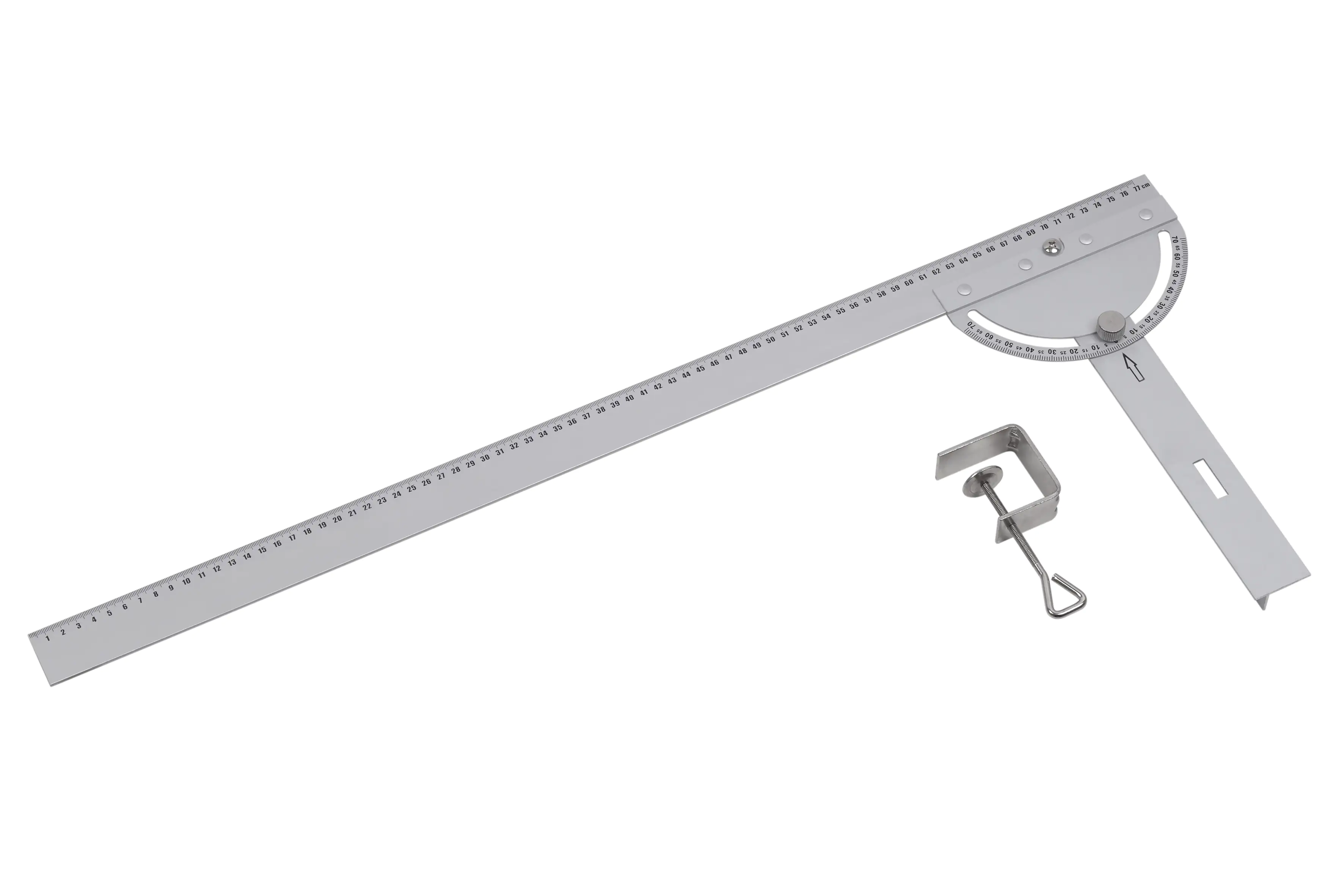TrendLine Multifunktionswinkel-Lineal mit wechselbarem Anschlag 77 cm