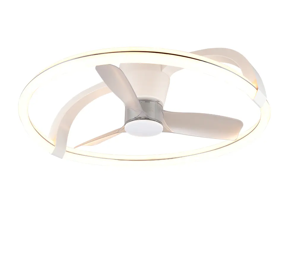 Trio LED-Deckenventilator mit Leuchte Stockholm Ø 73,5 x  23 cm warmweiß-kaltweiß weiß matt dimmbar