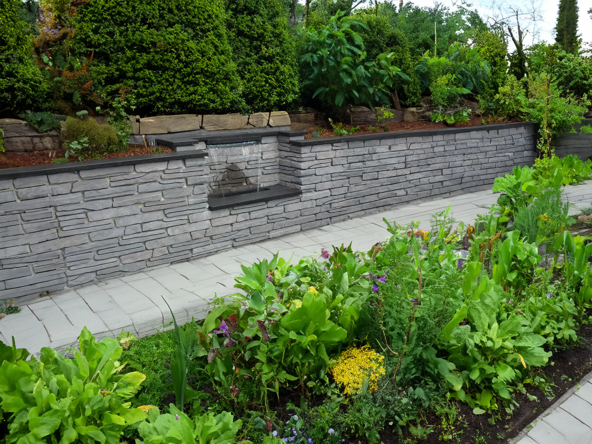 EHL Mauerstein Bergische Mauer 40  x 18 x 8 cm schiefer