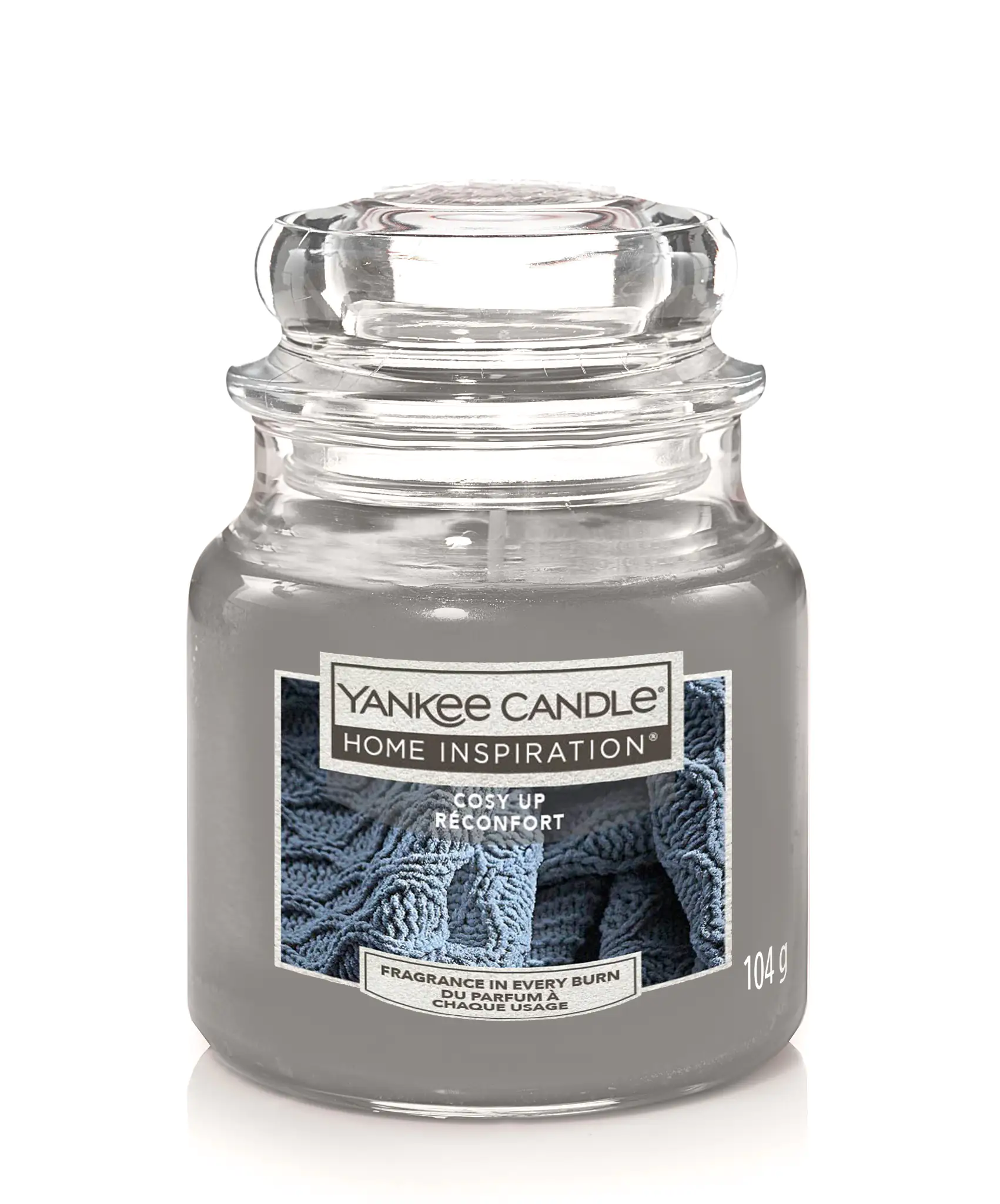 Yankee Candle Duftkerze Kleines Glas Cosy Up 104 g, grau