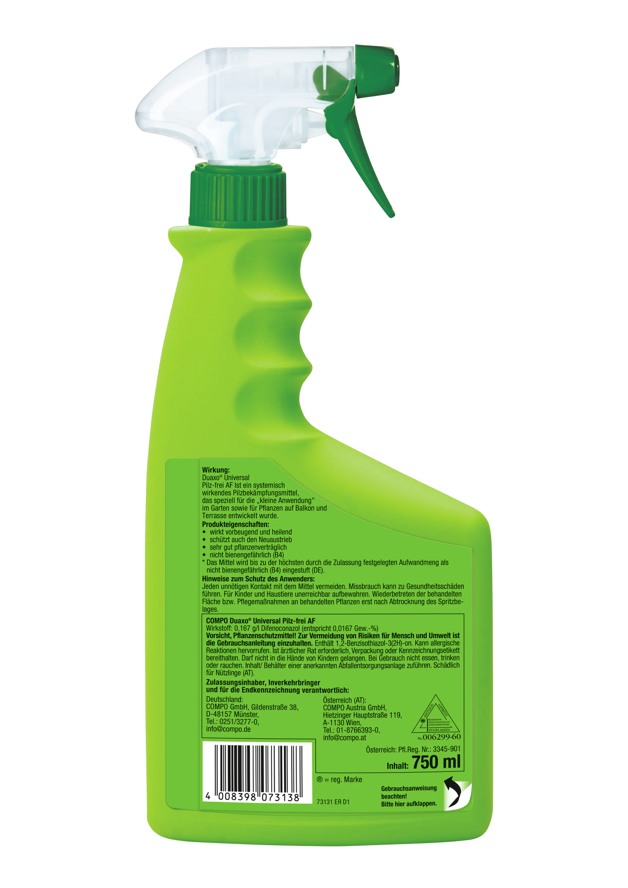 Compo Duaxo Universal Pilz-frei AF 750 ml