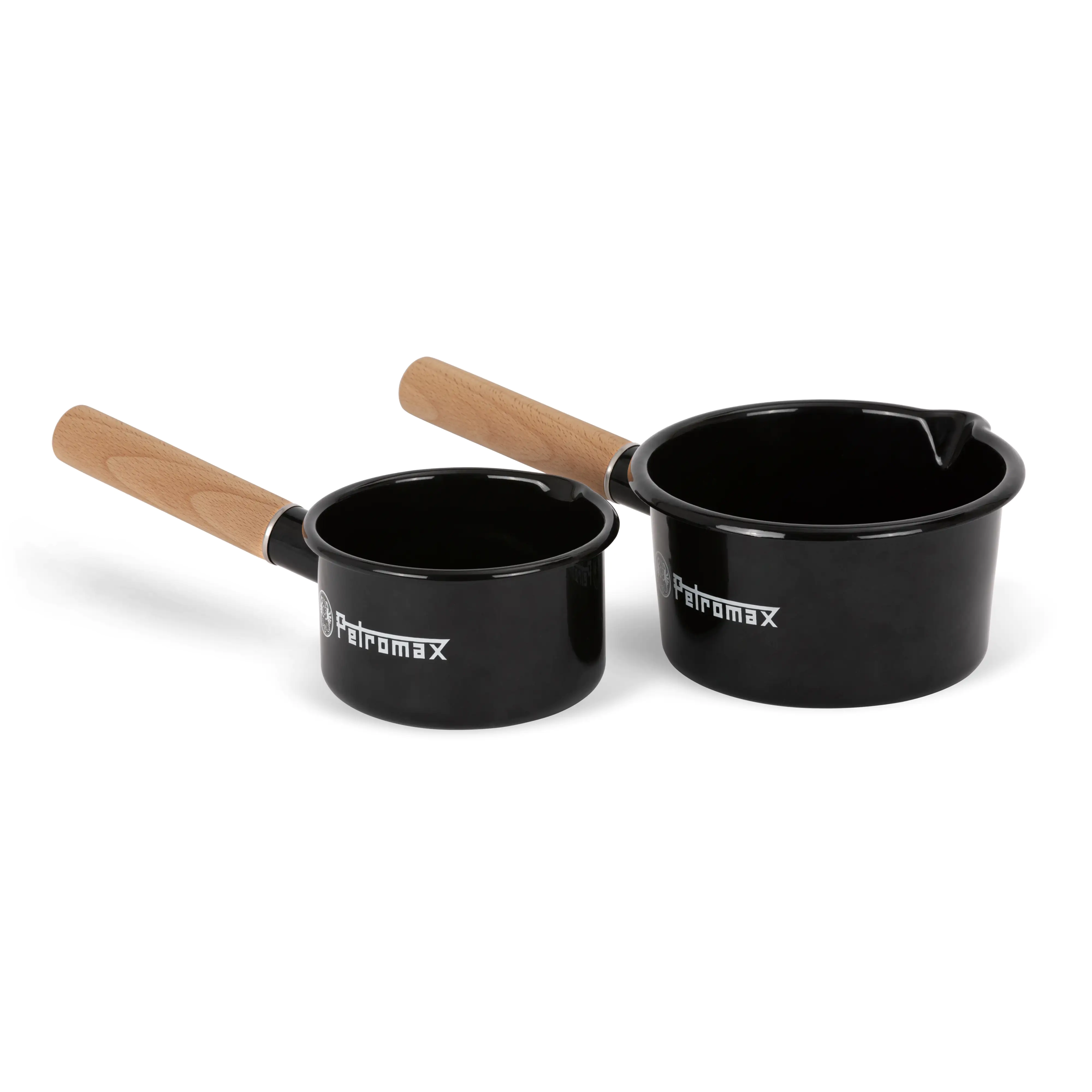 Petromax Stieltopf Emaille 1 Liter schwarz