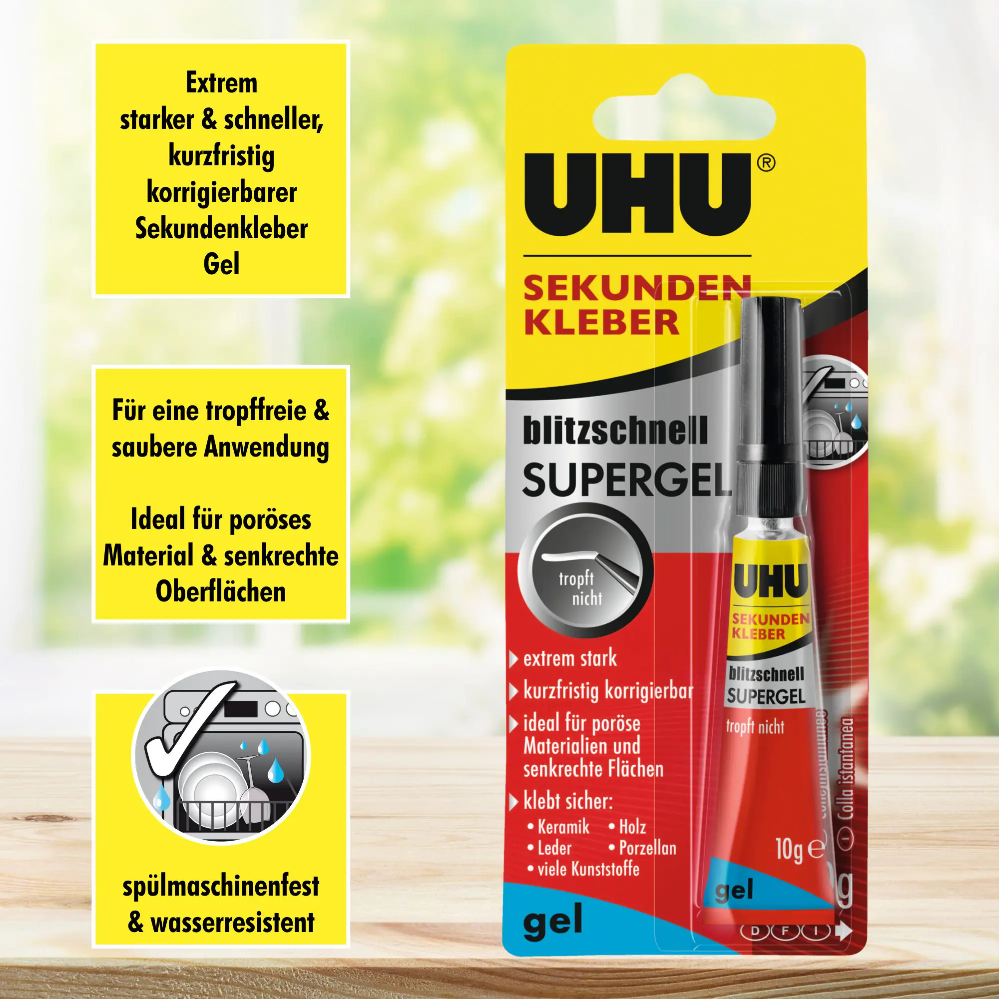 UHU Sekundenkleber blitzschnell Supergel 10 g