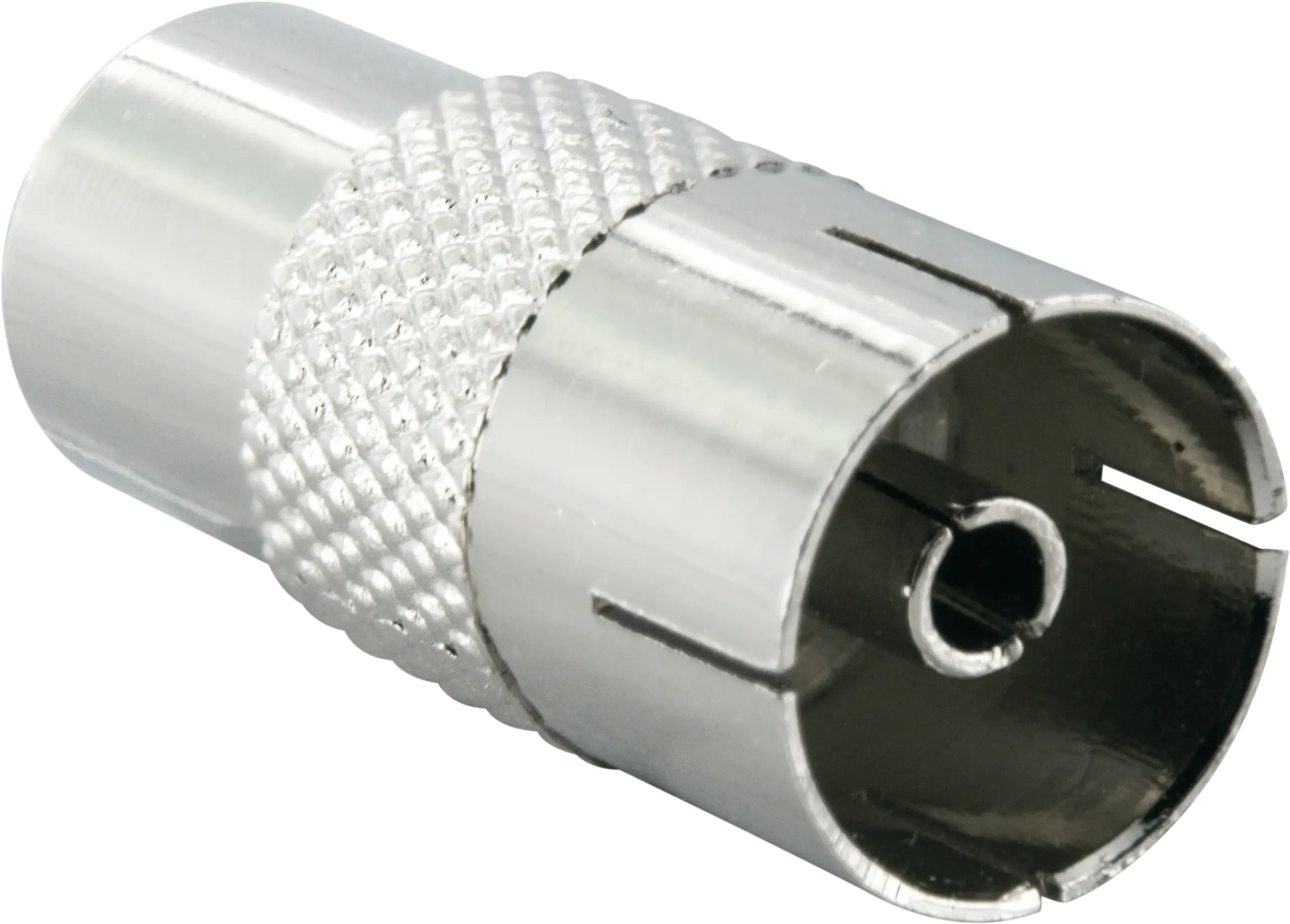 Schwaiger Koaxial Adapter UEST8027 531 silber, 1x IEC Stecker / 1x IEC Buchse Schwaiger Koaxial Adapter UEST8027 531 silber, 1x IEC Stecker / 1x IEC Buchse