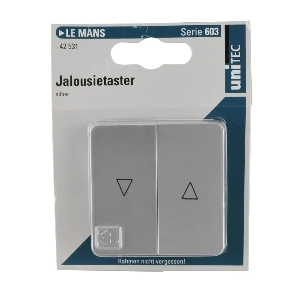 Unitec Jalousie-Taster LeMans Serie 603 silber