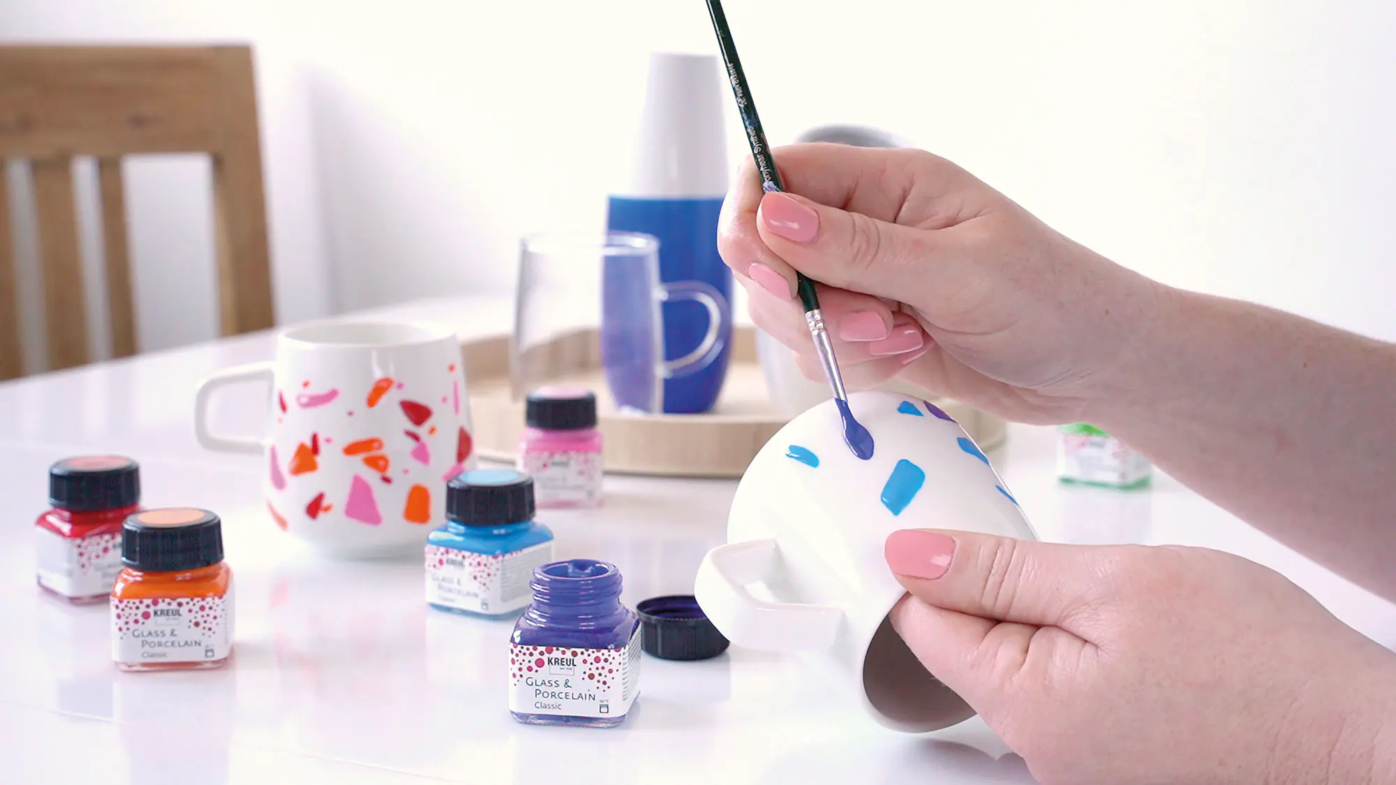 Kreul Glas-und Porzellanfarbe Classic Set Color Living 6 x 20 ml Kreul Glas-und Porzellanfarbe Classic Set Color Living 6 x 20 ml