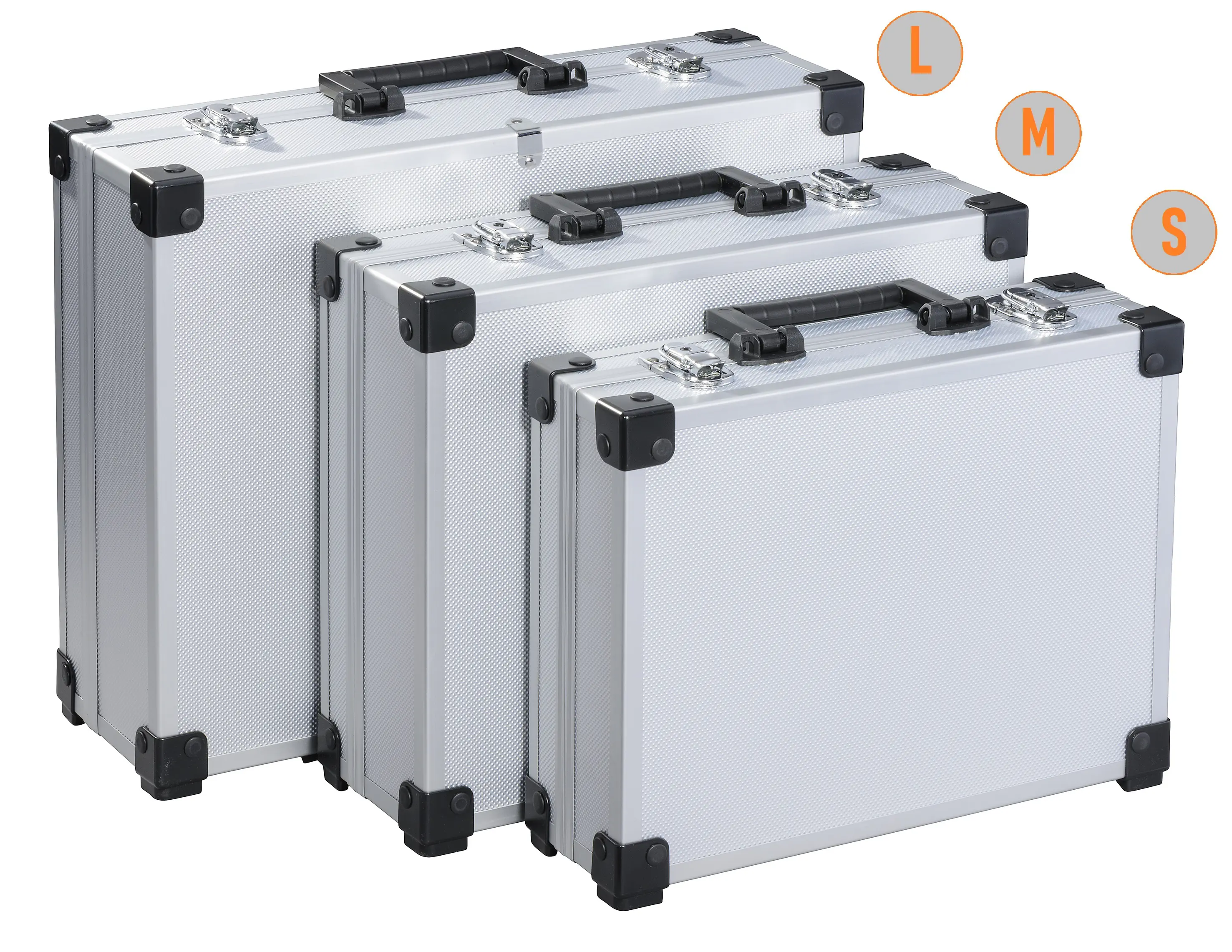 TrendLine Werkzeugkoffer unbestückt Aluminium 3er Set 