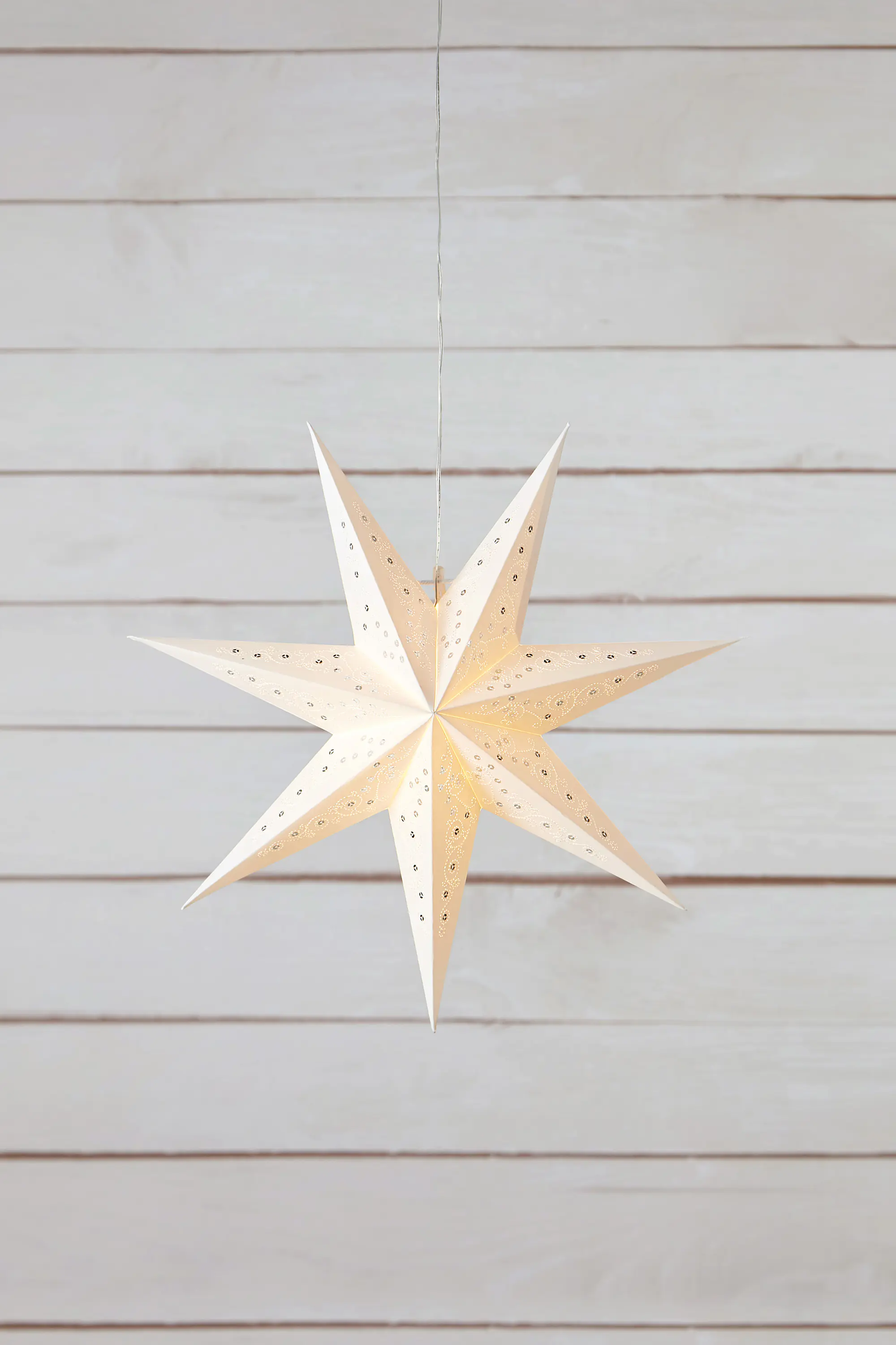 Markslöjd LED Hängestern Gisel Papier Ø 45 cm weiß 