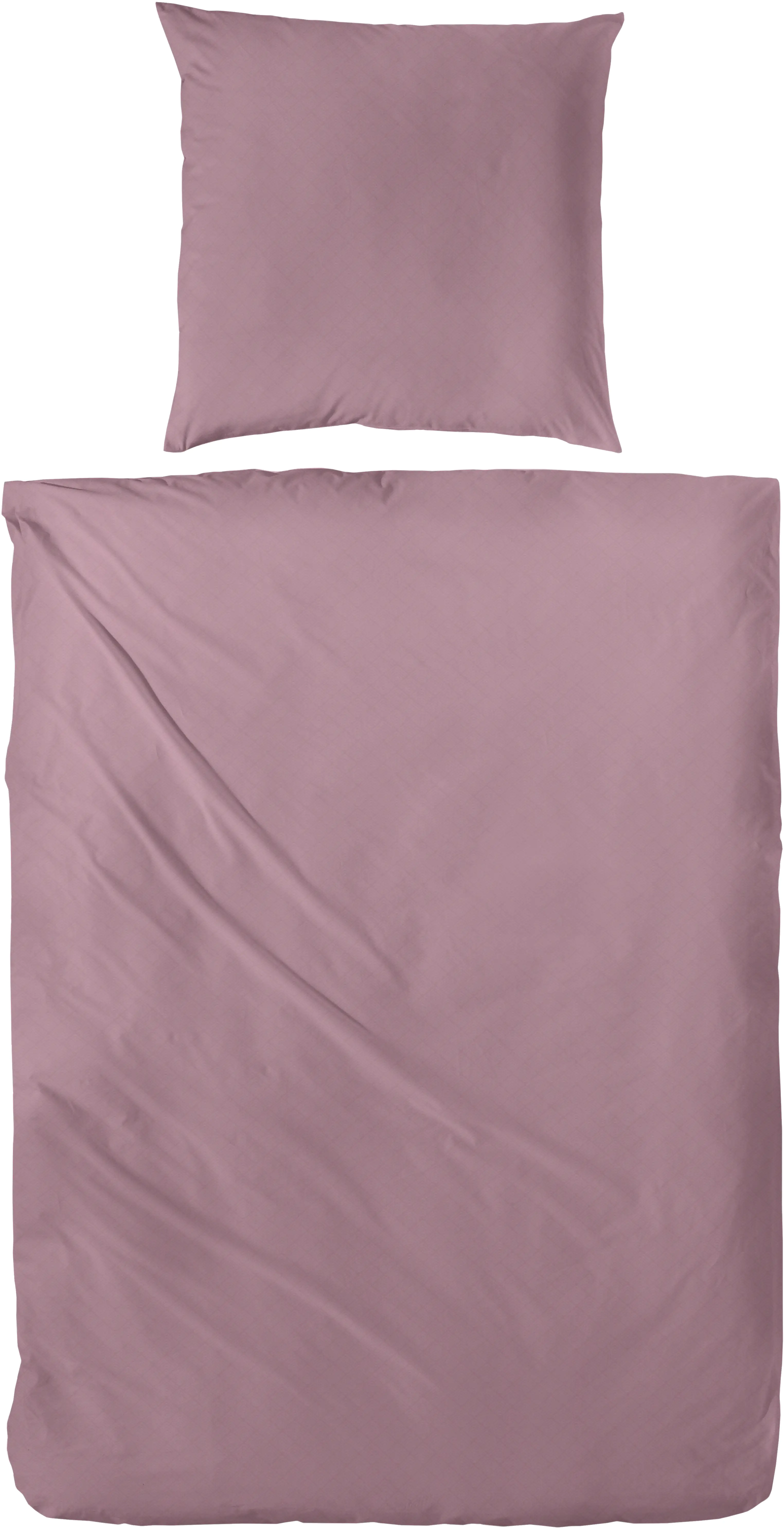 Vario Bettwäsche Satin uni marsala, 135 x 200 cm