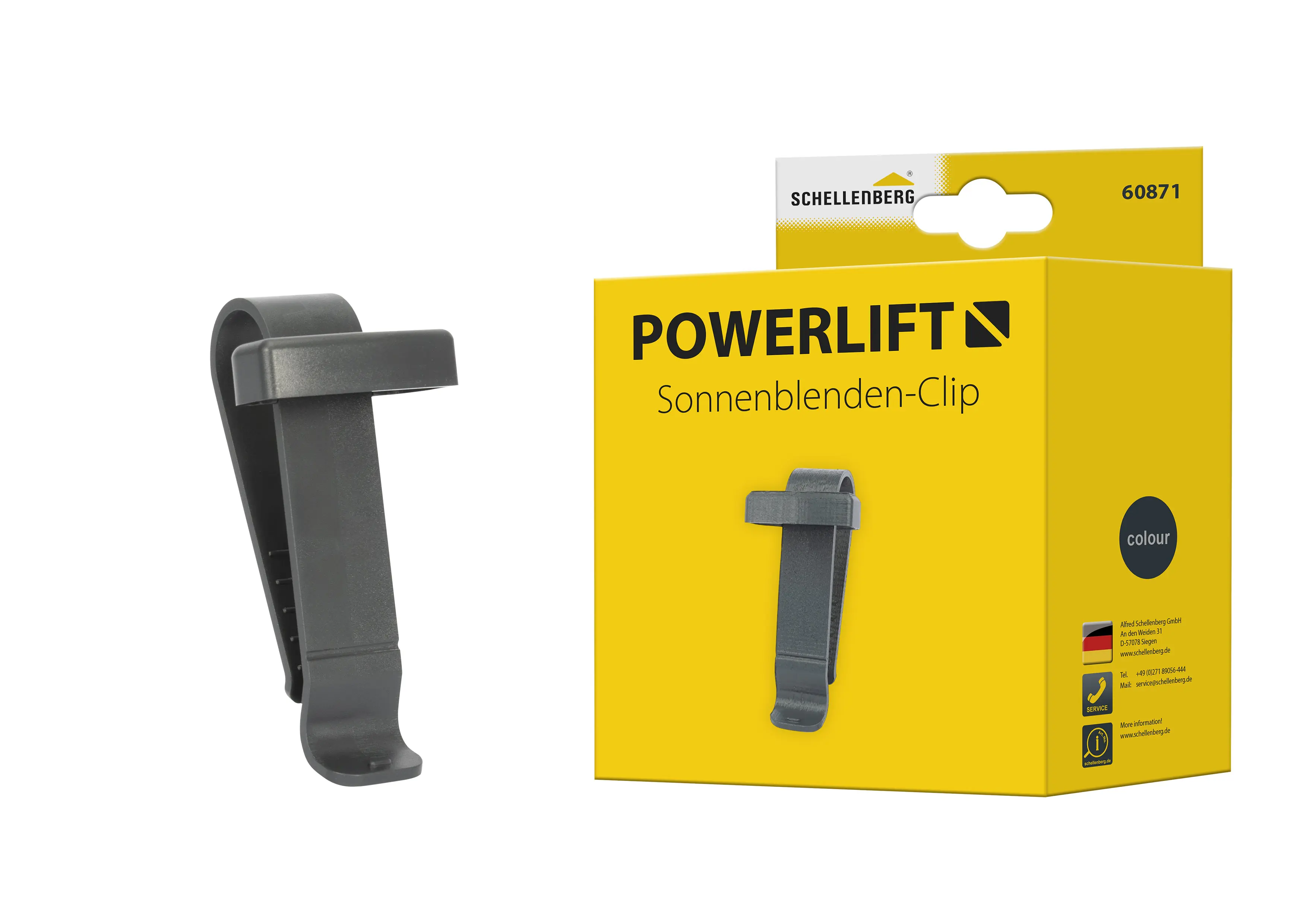 Schellenberg Sonnenblenden-Clip Powerlift für Torantrieb-Handsender Schellenberg Sonnenblenden-Clip Powerlift für Torantrieb-Handsender