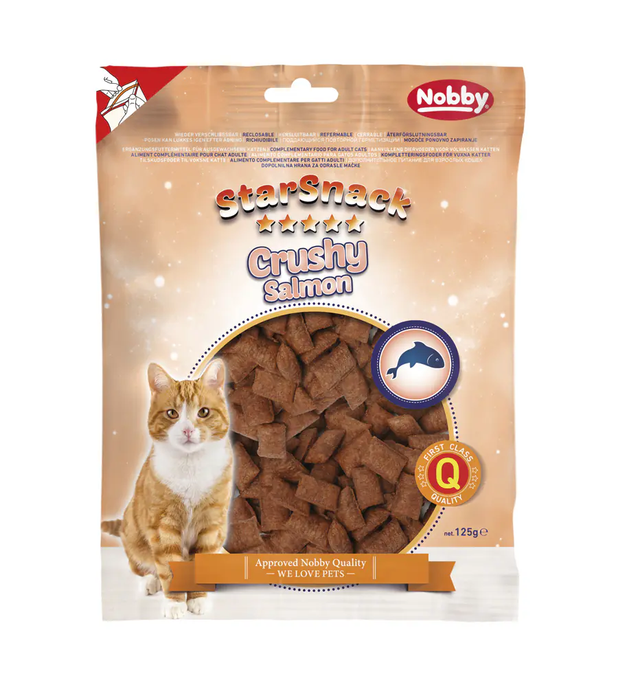 Nobby StarSnack Katzenleckerli Crushy Salmon 125 g