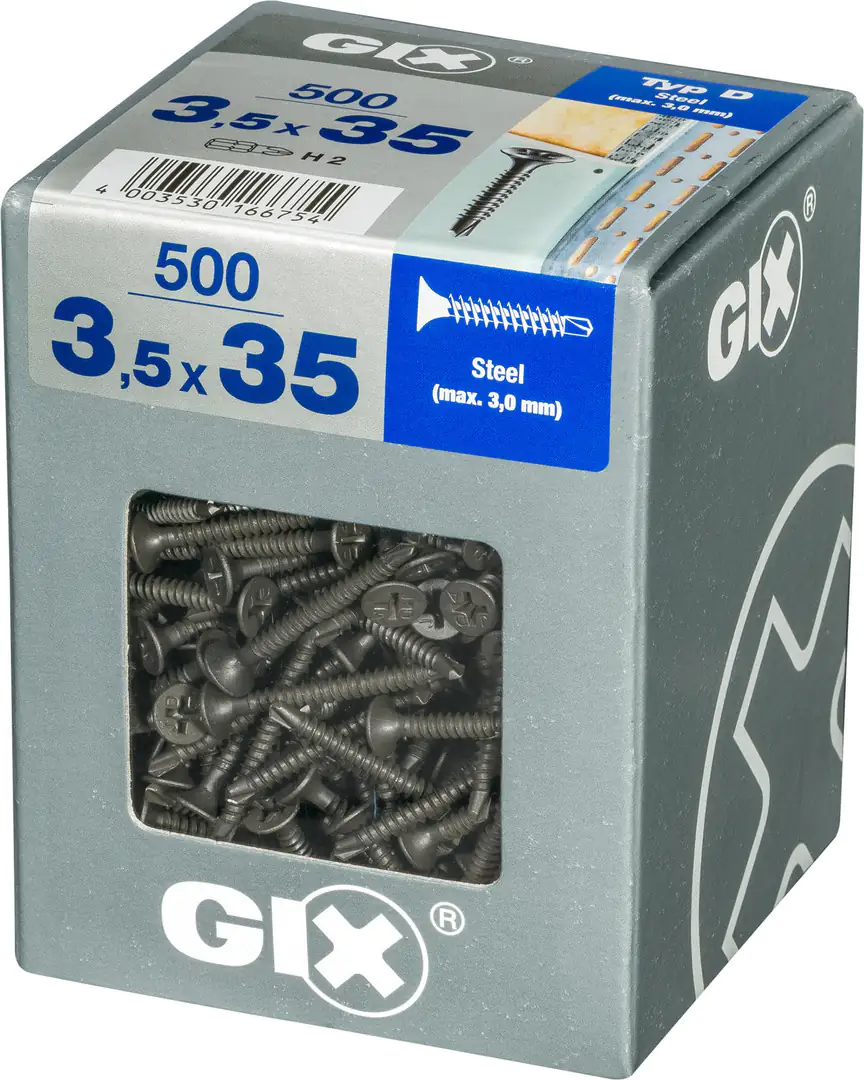 Spax Schnellbauschrauben 3.5 x 35 mm PH 2 - 500 Stk. Spax Schnellbauschrauben 3.5 x 35 mm PH 2 - 500 Stk.