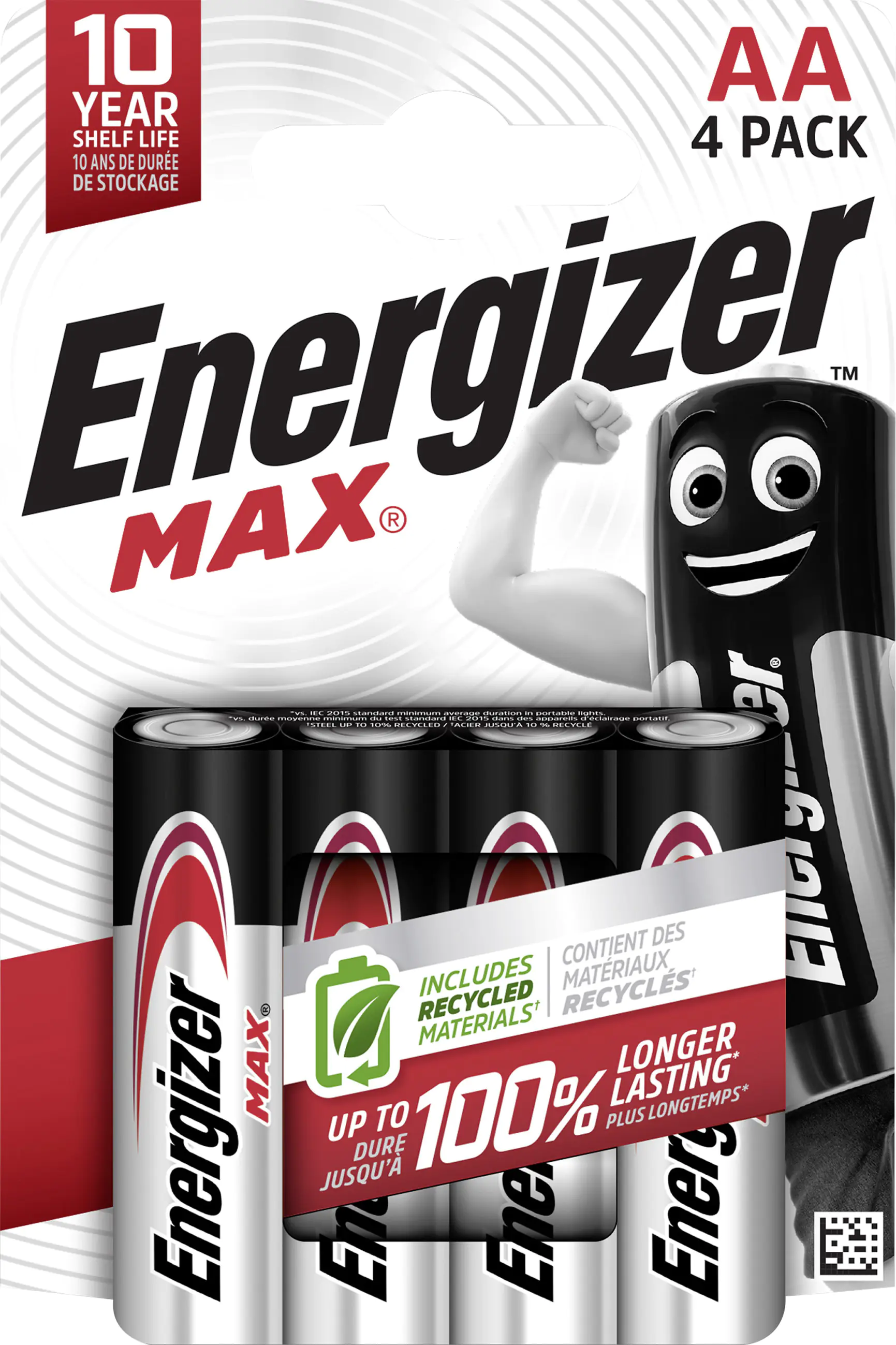 Energizer Max Alkaline Batterie Mignon AA 1,5 V, 4er Pack Energizer Max Alkaline Batterie Mignon AA 1,5 V, 4er Pack