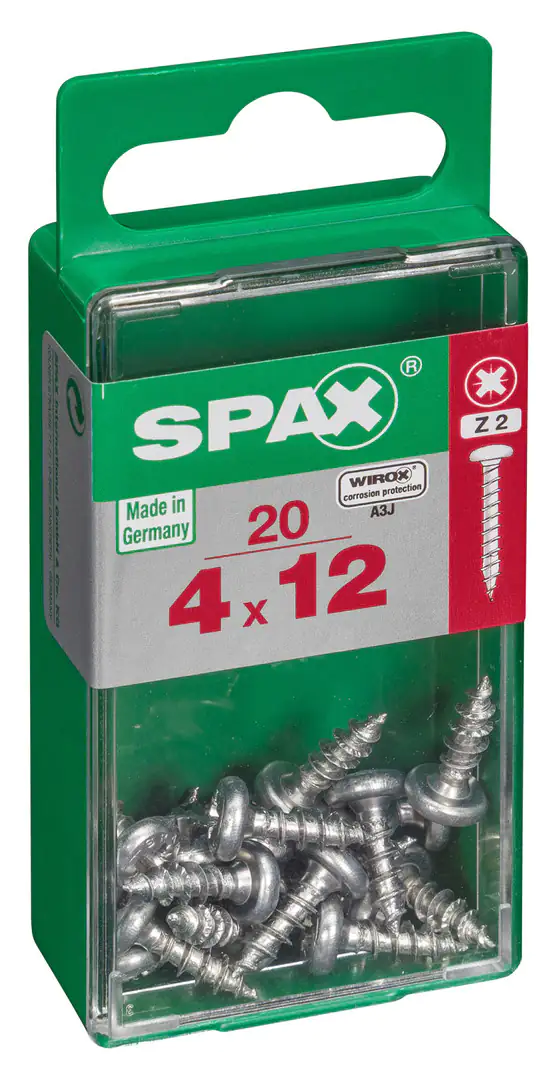 Spax Universalschrauben 4.0 x 12 mm TX 20 - 20 Stk. Spax Universalschrauben 4.0 x 12 mm TX 20 - 20 Stk.