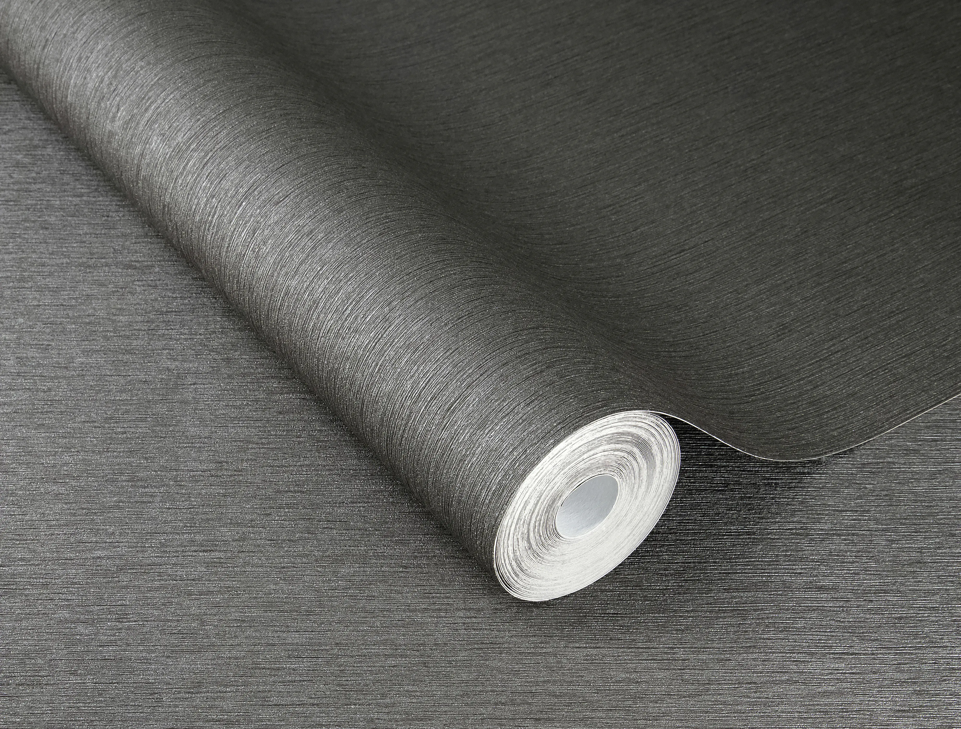 Rasch Vliestapete Uni Sky Lounge grau graphit metallic 10,05 x 0,53 m