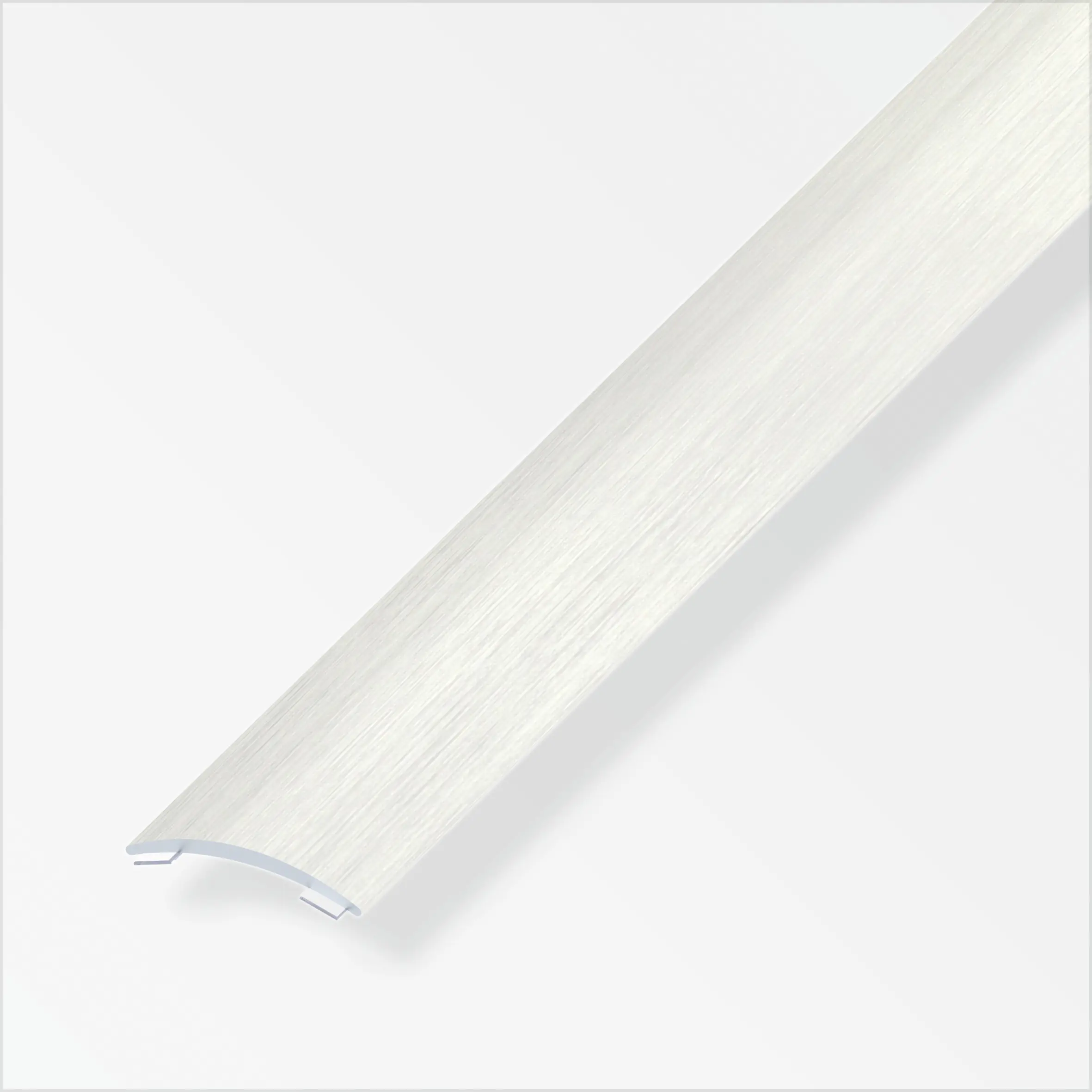 alfer Übergangsprofil 2 m, 30 x 5 mm Alu eloxiert gebürstet Edelstahl Optik