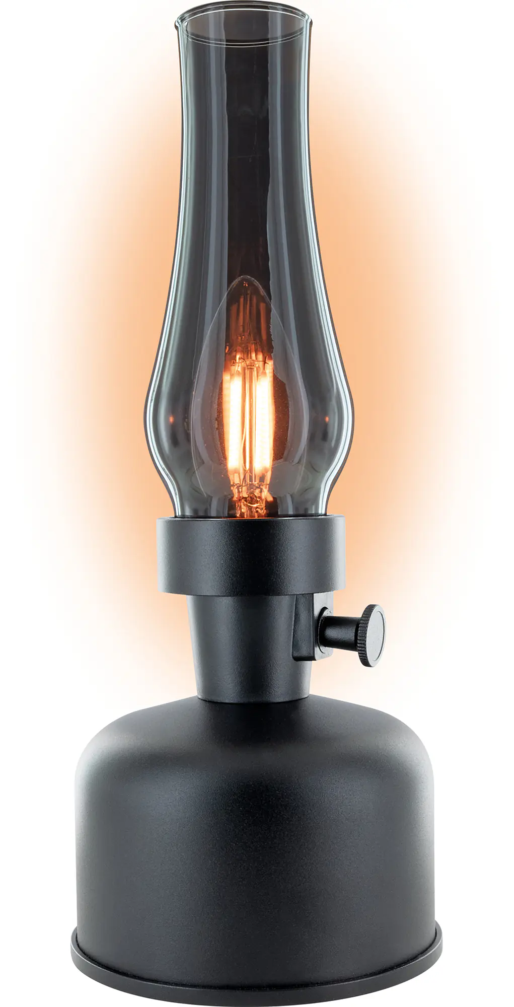 Schwaiger Akku-Tischleuchte Retro Design schwarz dimmbar