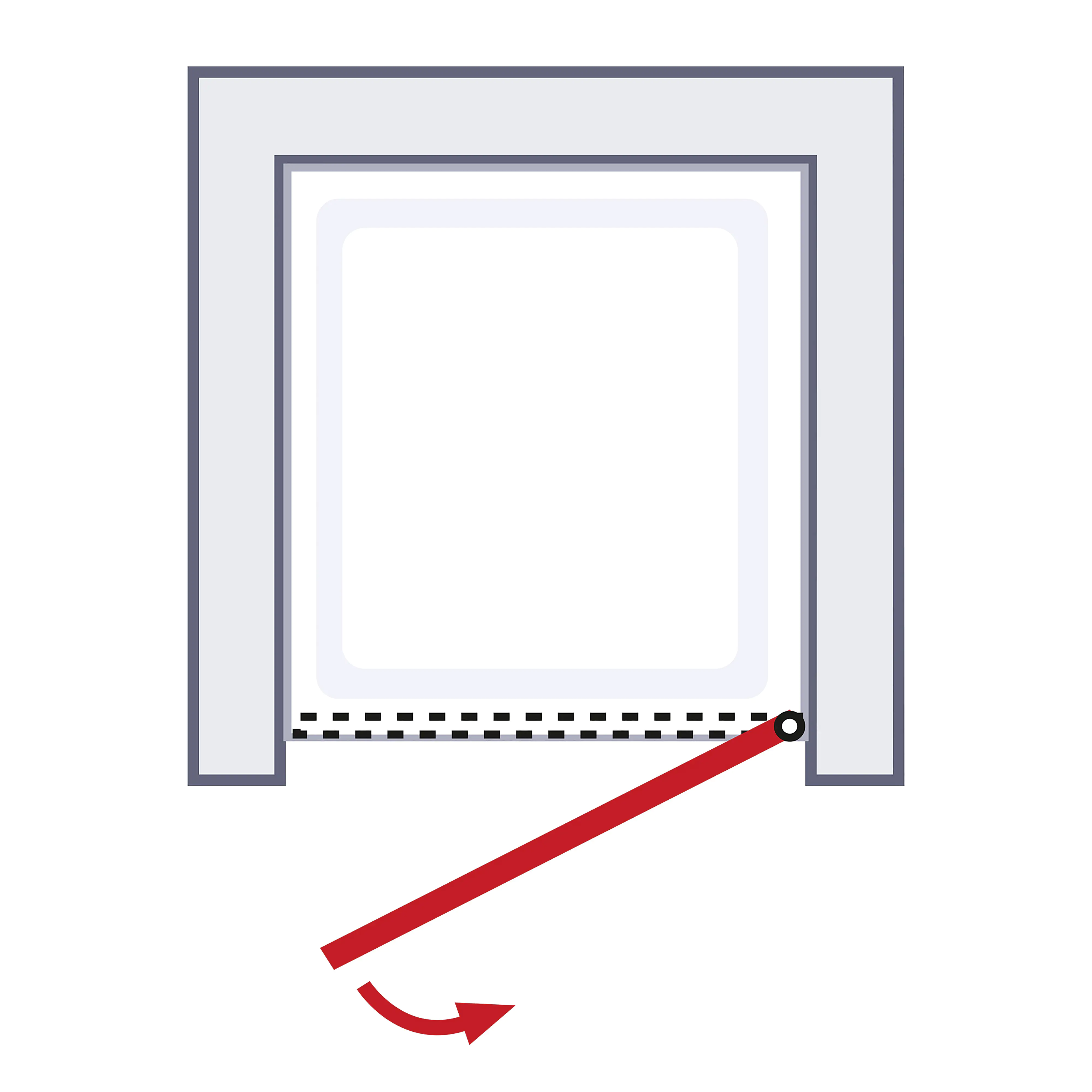 Schulte Nische Drehtür 90 x 200 cm Toura